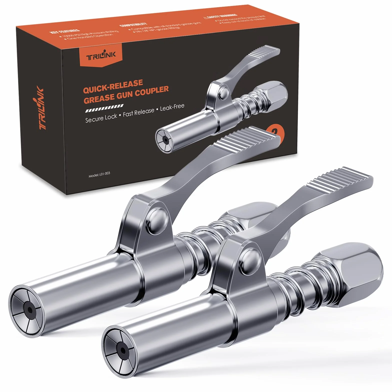 Profesjonalne Adaptery do Pistoletu Smarowniczego 2 szt. – 1/8" NPT, SAE, Metryczne
