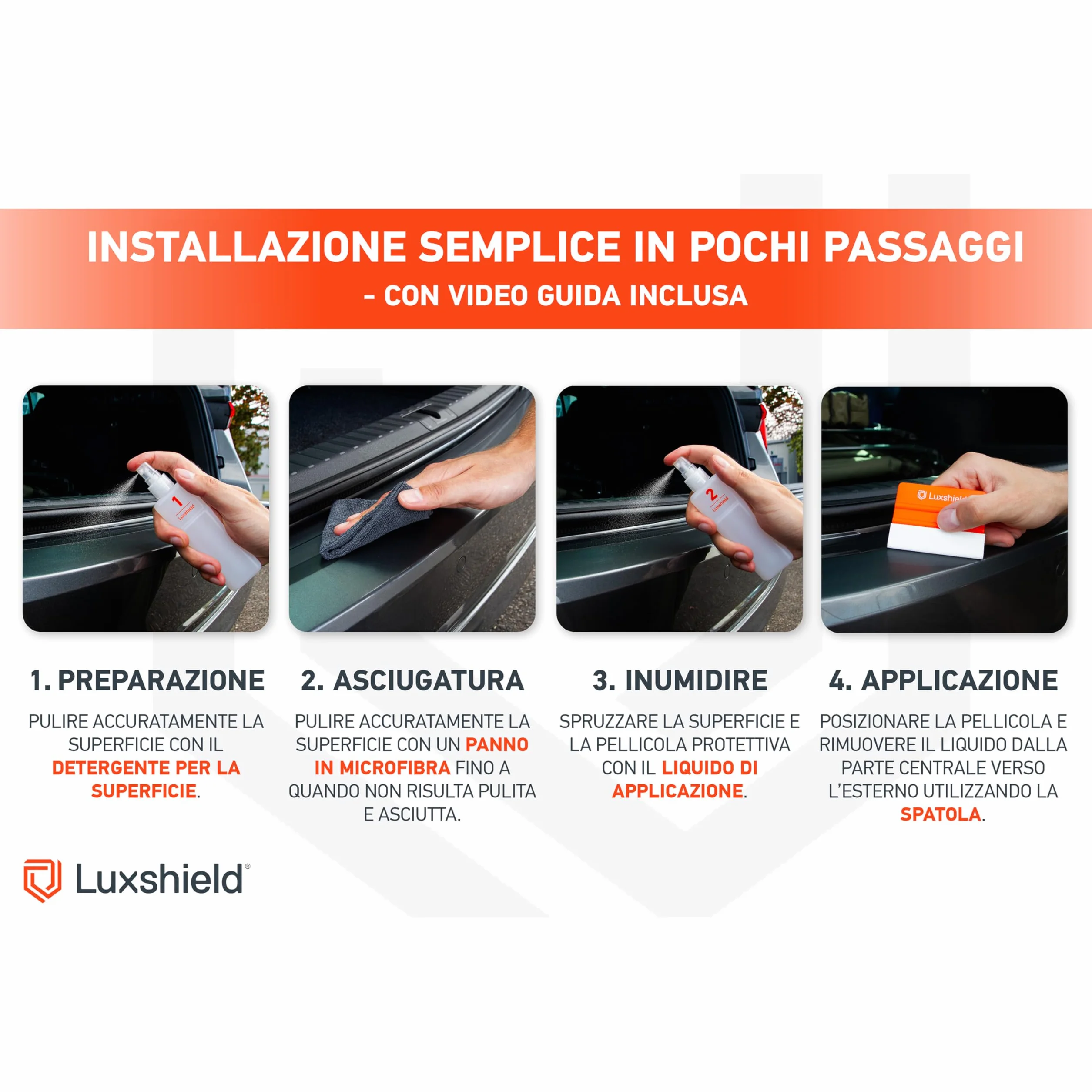 Luxshield Pellicola Protettiva per Bordo di Carico Honda Jazz 4 IV 2020-2026 Carbonio Nero