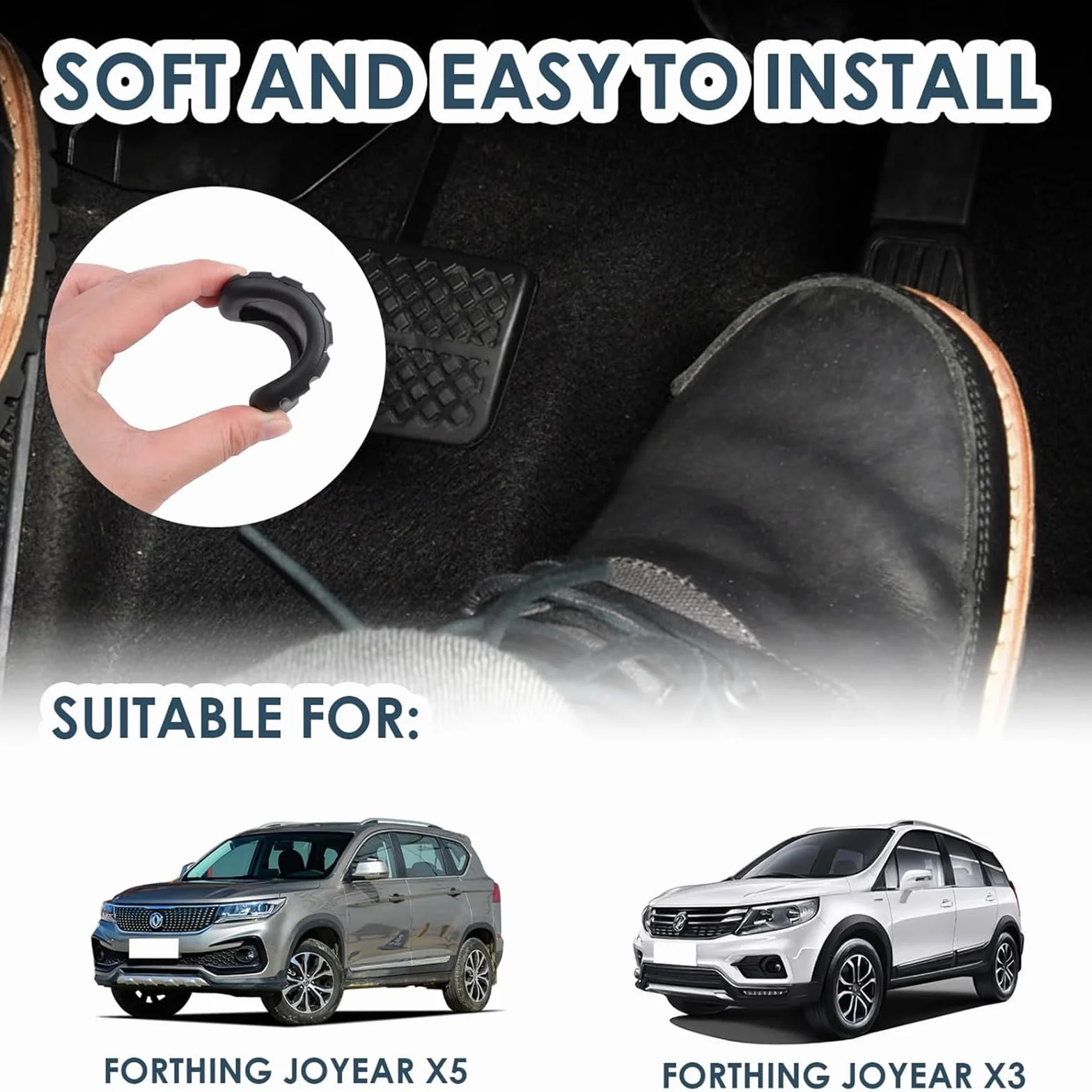 2 PZ Auto Frizione Freno Pedale Gomma Pad Covers per Renault Clio MeganeVauxhall Kangoo Laguna Modus Vivaro per Nissan Primastar Espace Trafic 7700416724 4653100QAC 91159860 Accessori Automobili