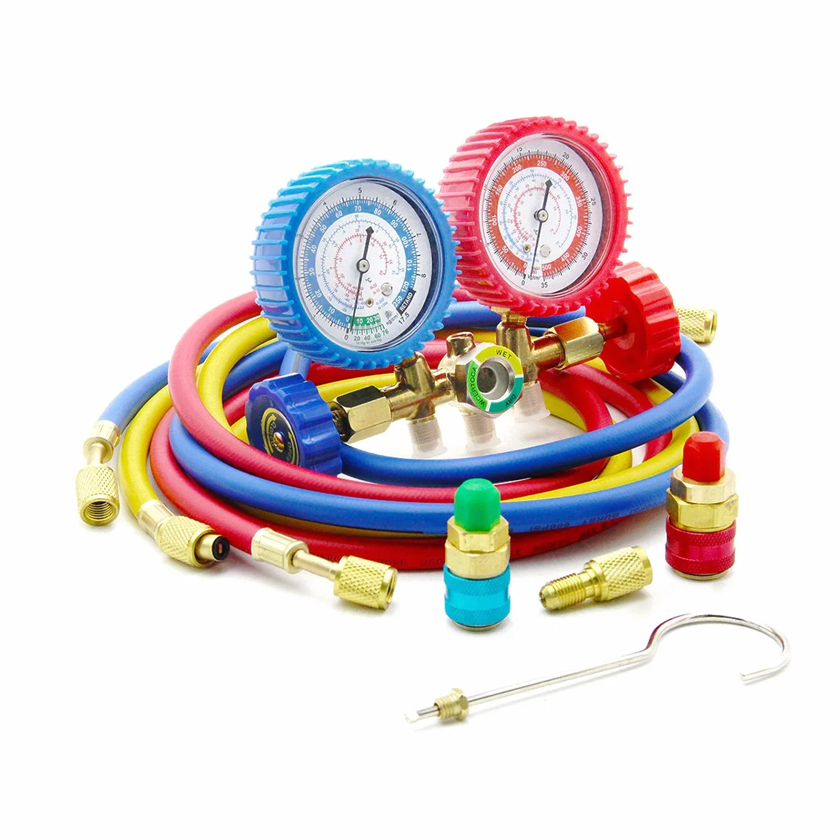 Manifold Gauge Kit R134A R12 R22 R502 AC Refrigerante