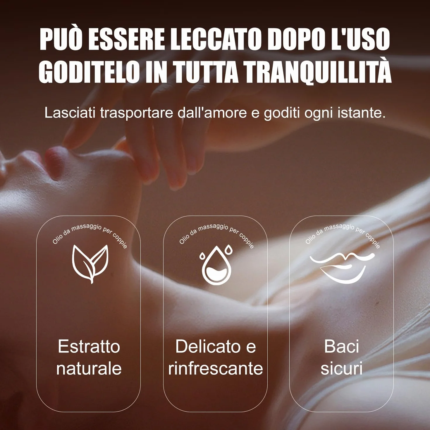 Olio da massaggio aromaterapico alla lavanda 120ml per coppie