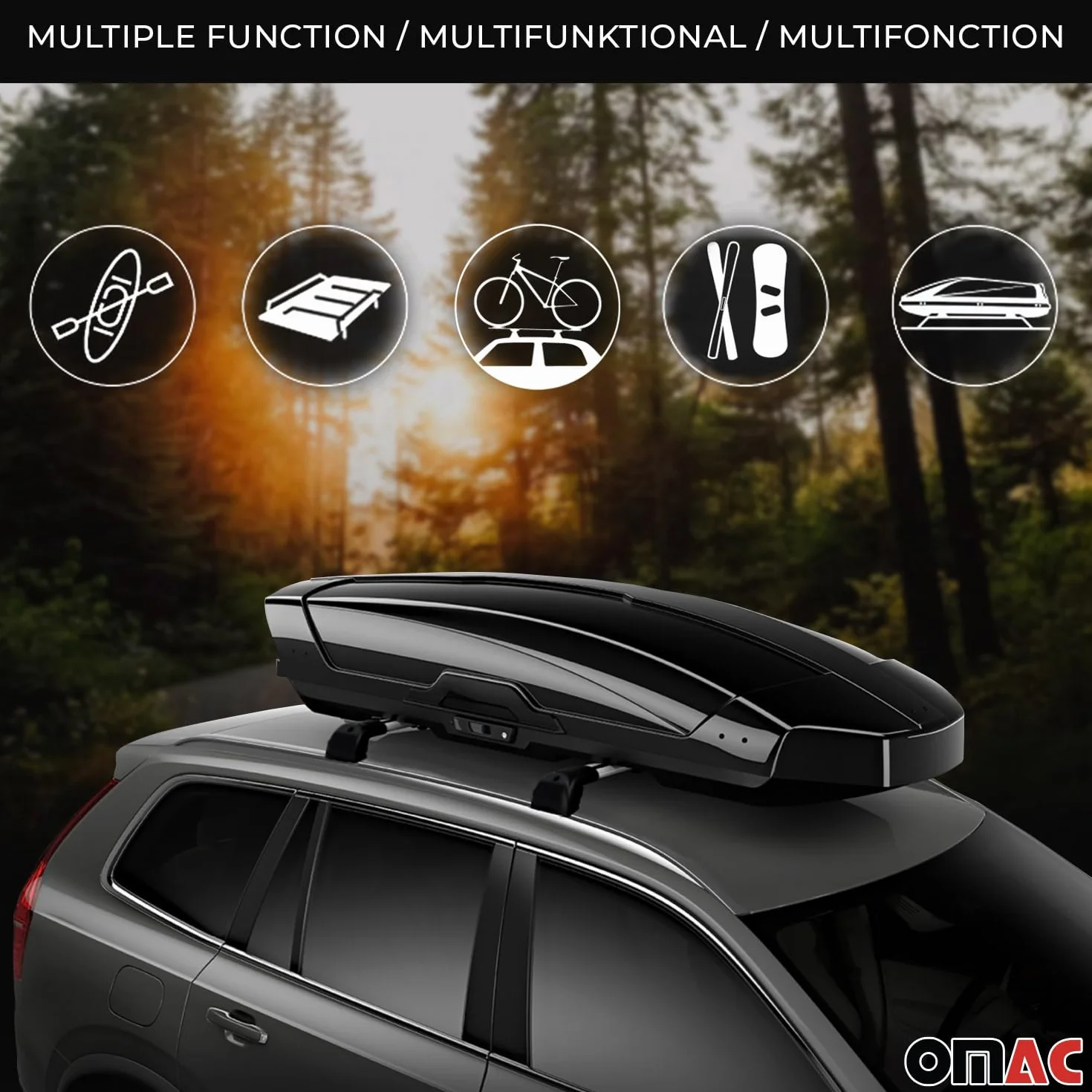 OMAC Barre Portatutto Trasversali in Alluminio per Hyundai Kona II 2024-2026 – City Crash – ISO/PAS 11154