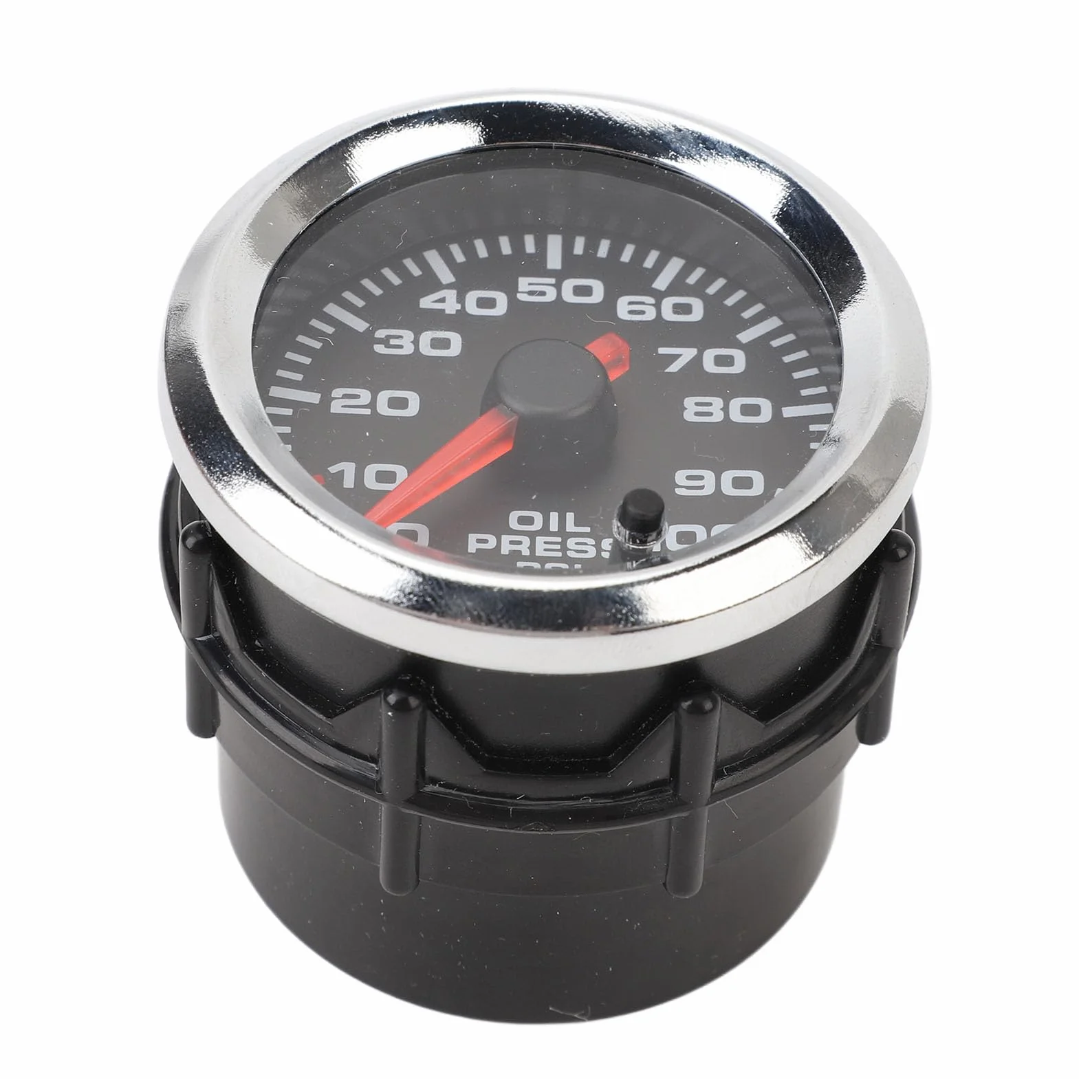Aramox Manometro Digitale Pressione Olio Auto, Display 12V, 52 mm, 0-100 PSI, Alta Precisione