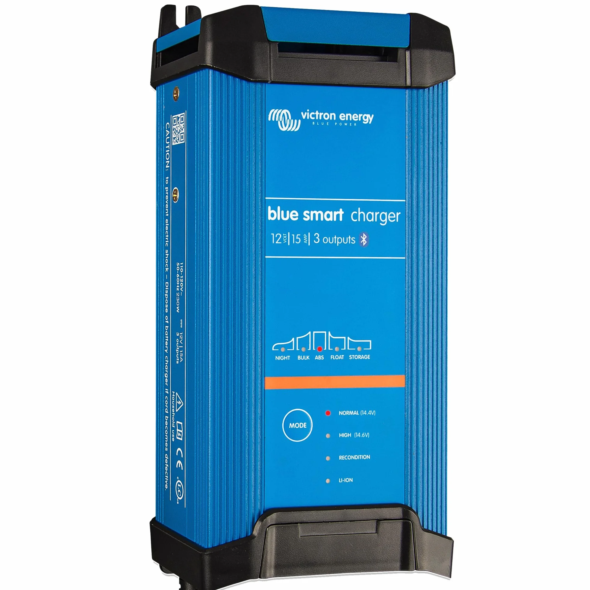Victron Energy Blue Smart IP22 12-Volt 15 amp 230V, Caricatore Batteria a 3 Uscite CEE 7/7, Bluetooth