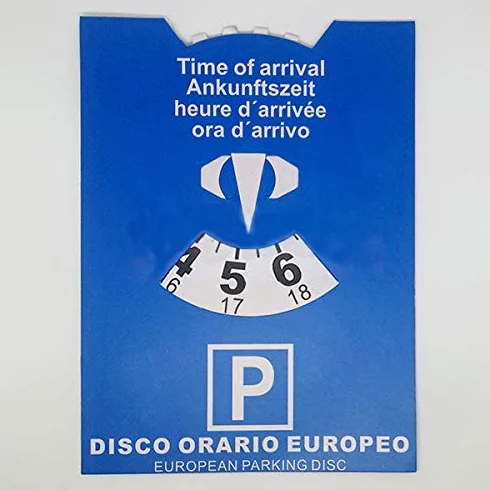 Generico Europeo orario cartoncino Disco Macchina Rigido Auto Camion Camper parcheggio