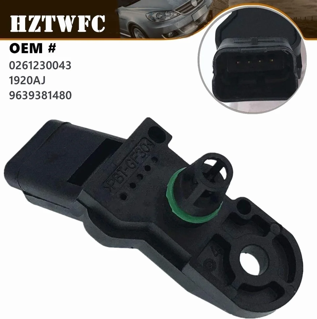 MAP sensore pressione aria aspirata OEM # 0261230043 1920AJ 9639381480 per Citroen Berlingo C2 C3 C4 C5 C8 JUMPY NEMO XSARA SAXO