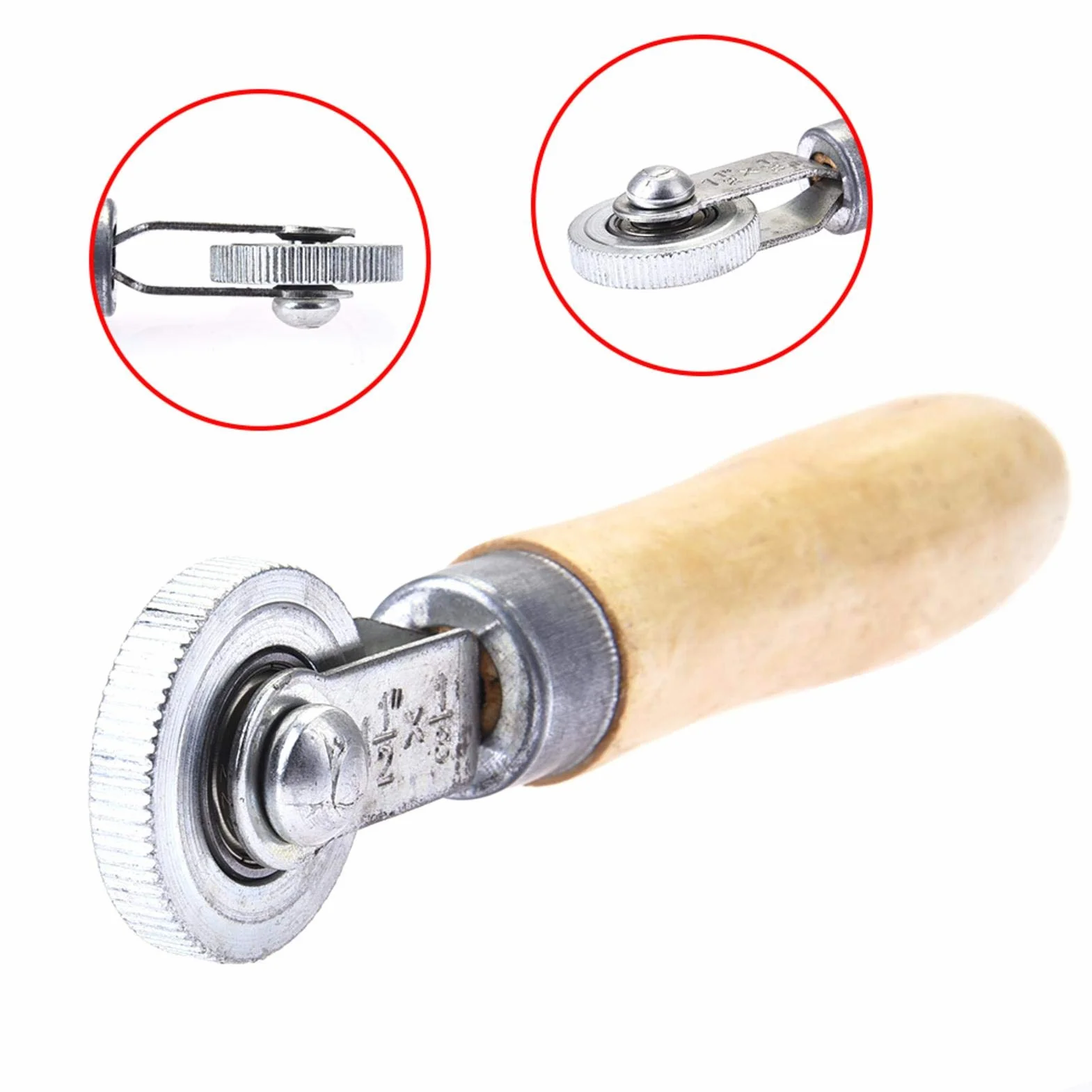 Rullo di riparazione per pneumatici, riparazione pneumatici, per pneumatici, per riparazione di pneumatici, manico in legno, per riparare i pneumatici, punzioni, macchie e cuscinetti a rulli