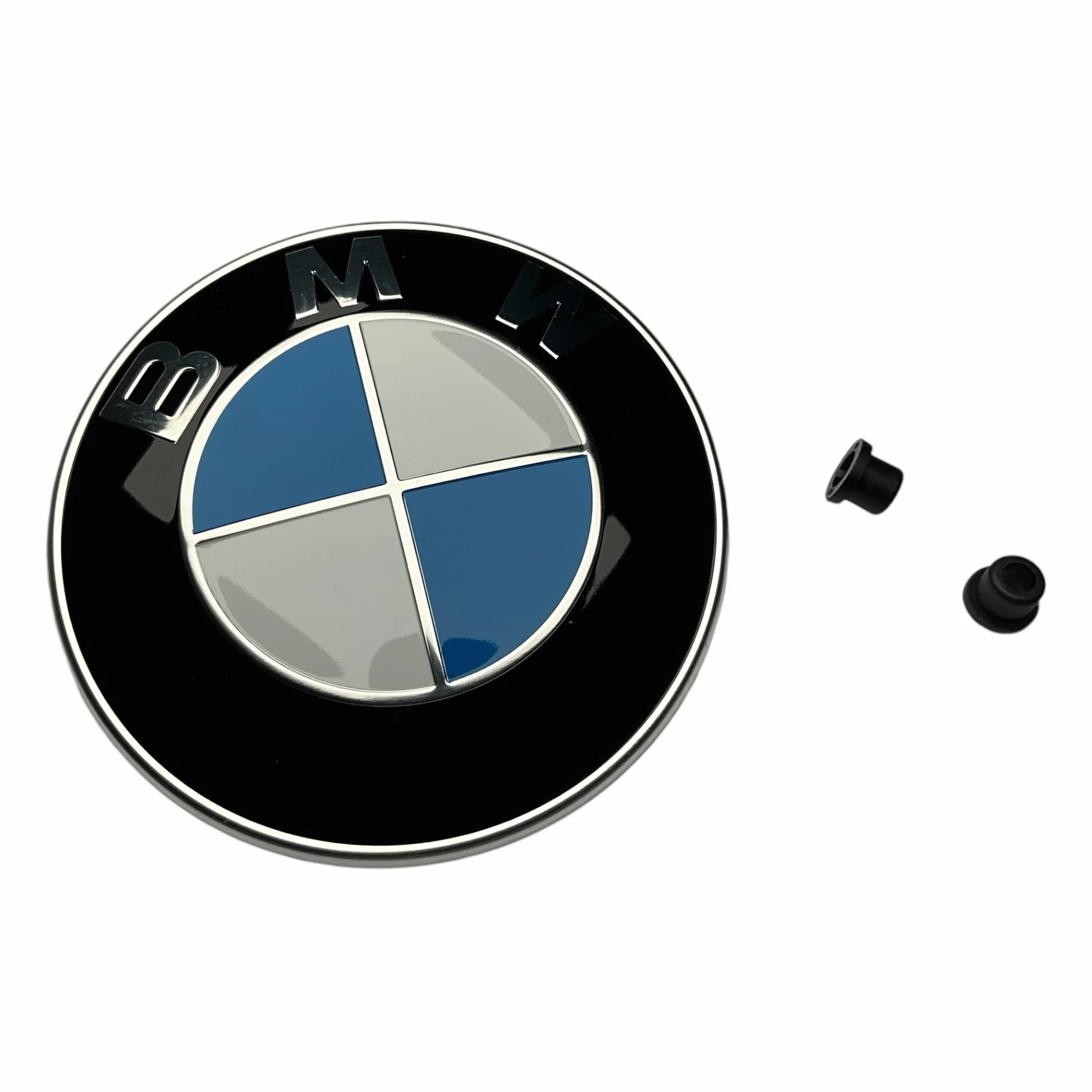 Logo originale BMW per cofano con gommini per serie 1 3 4 5 6 7 X1 X3 X4 X5 Z4