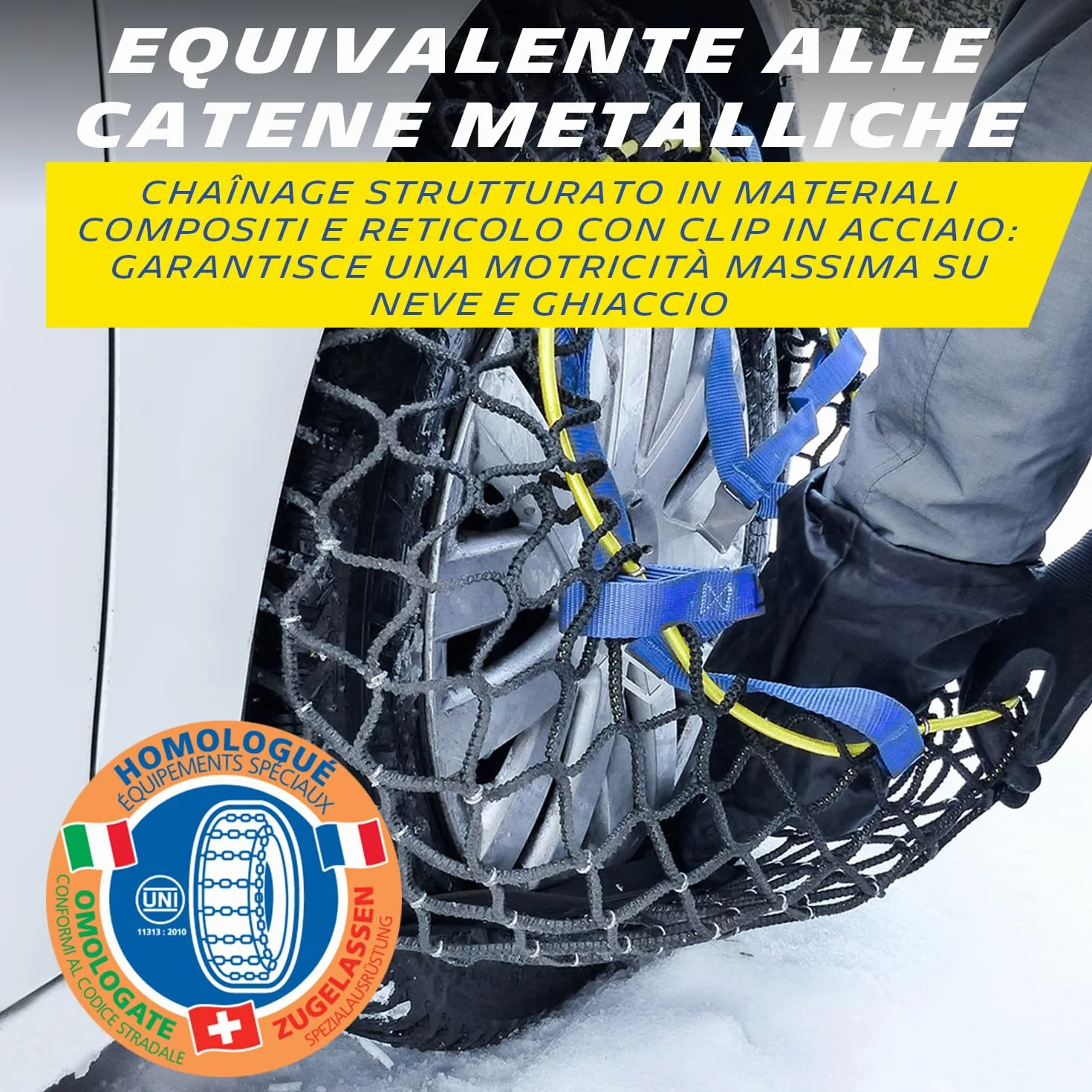 Catene da neve Michelin Easy Grip Evolution EVO 18 composite omologate Italia