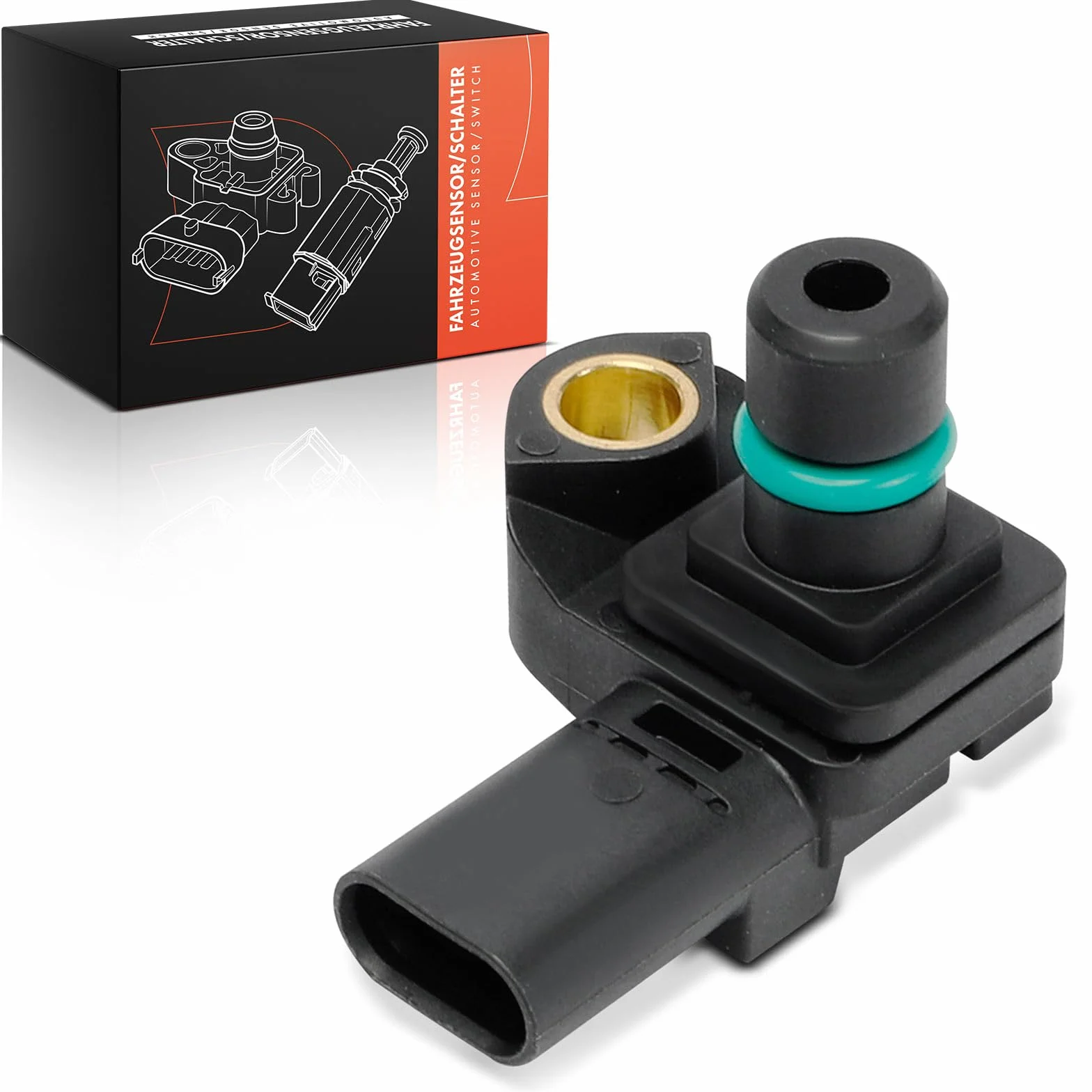 Frankberg Sensore di pressione del tubo di aspirazione 3-Poli Benzina Compatibile con Adam M13 Astra J P10 Astra K B16 Cascada W13 Insignia A G09 Insignia B Country Tourer Z18 Replace# 55573249