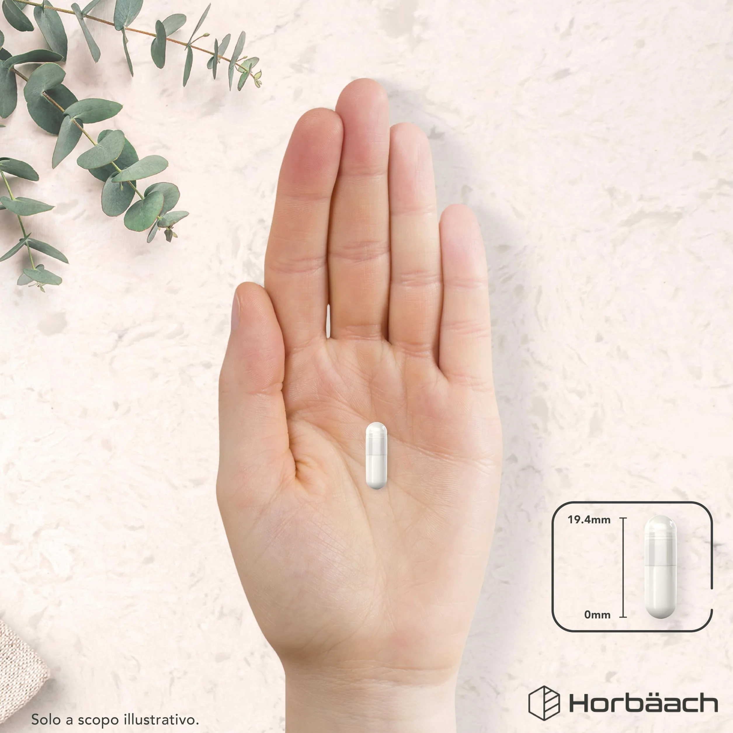 Horbaach Acido Ialuronico Compresse 500mg 90 Capsule Vegane Alto Dosaggio