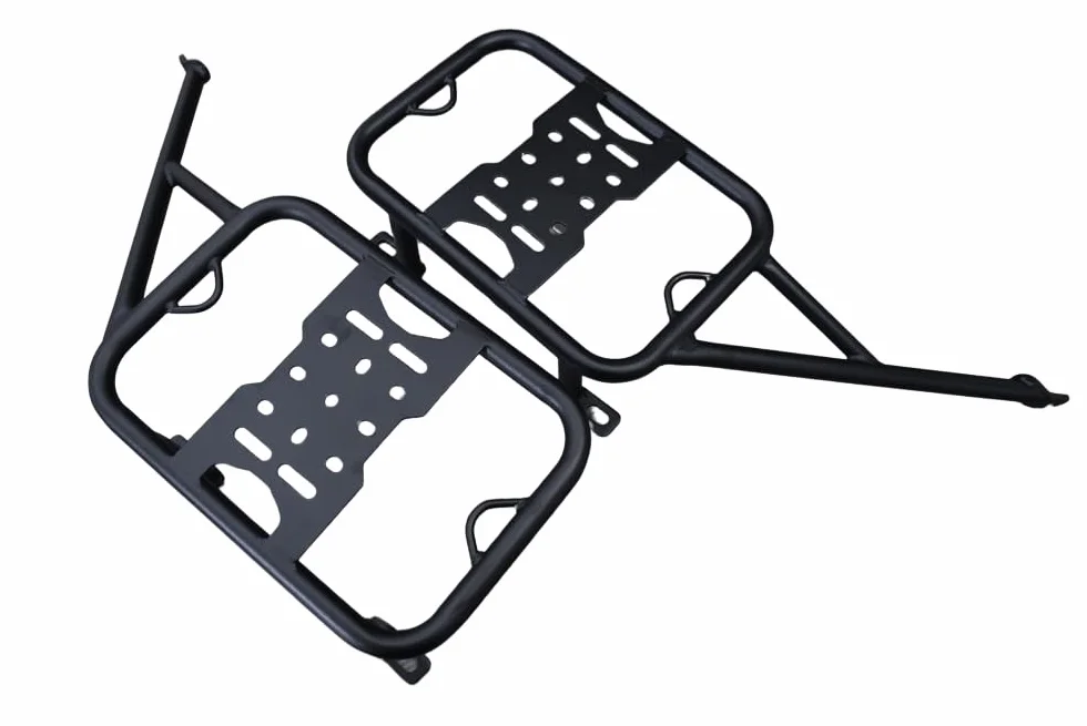 avdb-moto Portaborse Laterali/Portavaligie compatibile con HONDA CRF 300 L 2021-2024, CRF 300 L RALLY 2021-2024, CRF 300 L 2025-X, CRF 300 L RALLY 2025-X (in Acciaio)