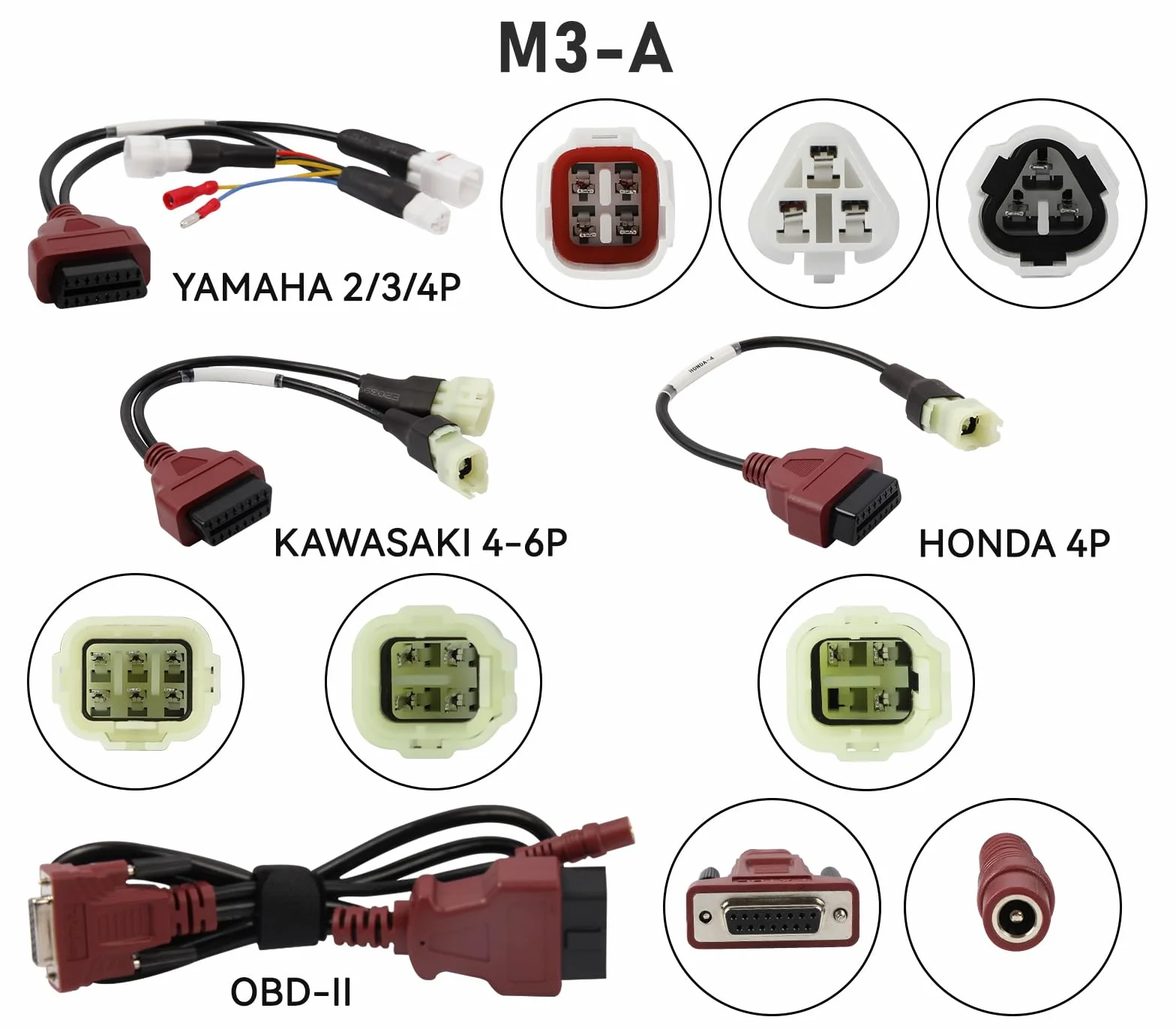 M3-A Moto Diagnostica Scanner Codice OBDII per HONDA YAMAHA KAWASAKI