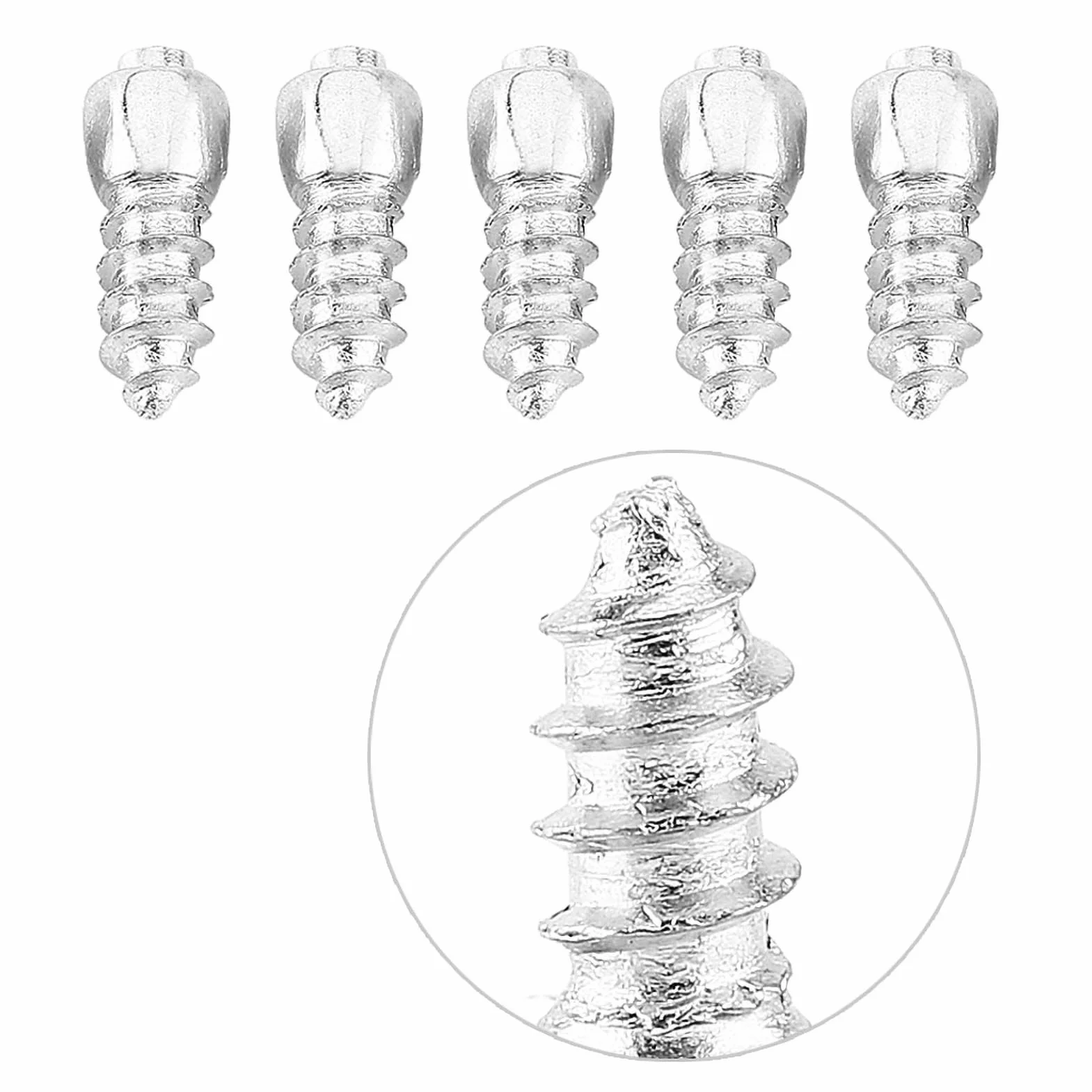 Auto12mm vite antiscivolo vite prigioniera, 100 pezzi 12mm per auto SUV ATV Vite antiscivolo per ruote per pneumatici neve Punte per pneumatici Trim Accessori per auto