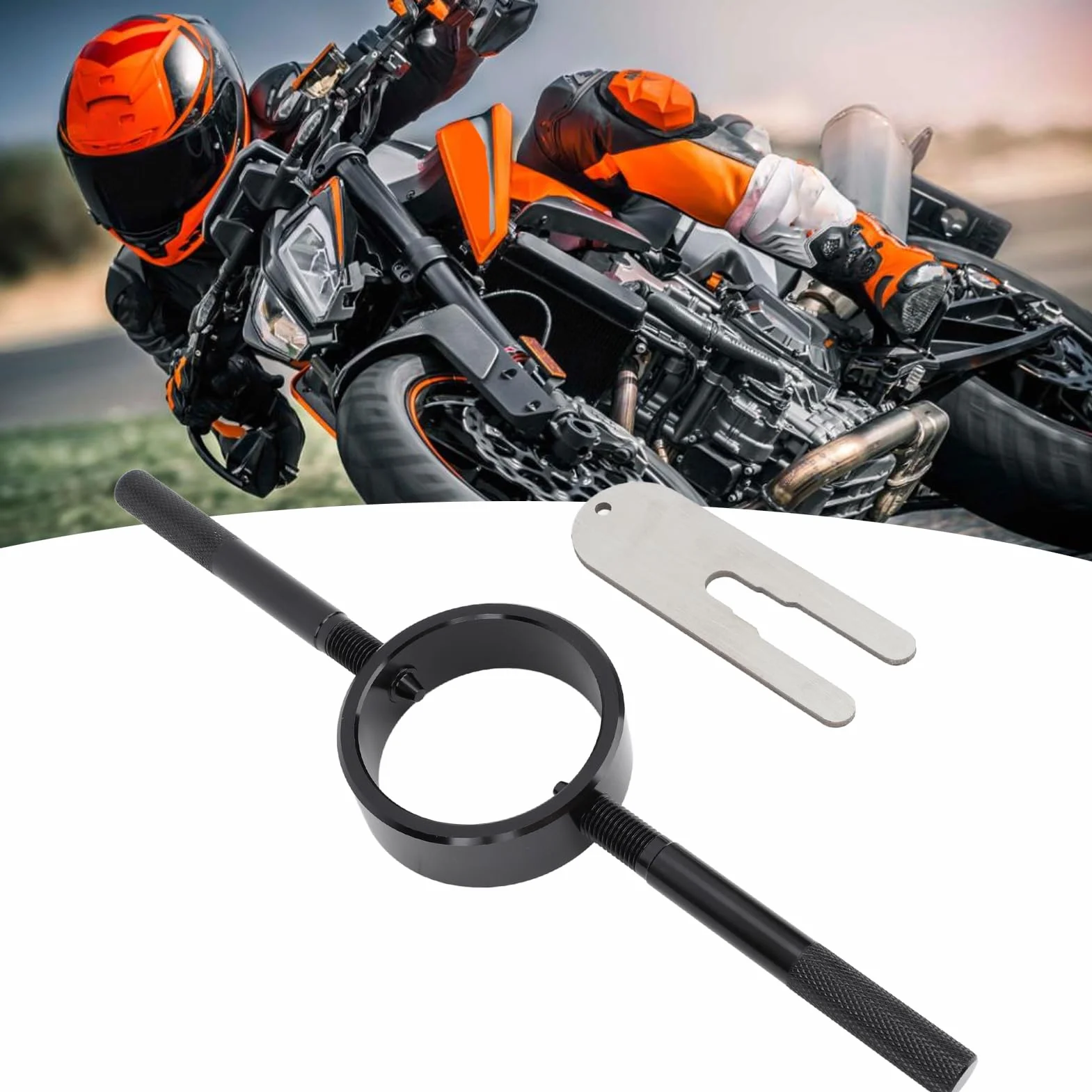 Kit Manutenzione Primaverile Strumento Compressore Molla Forcella Moto Supporto Asta Cartuccia Chiave Perno Radiale Alluminio