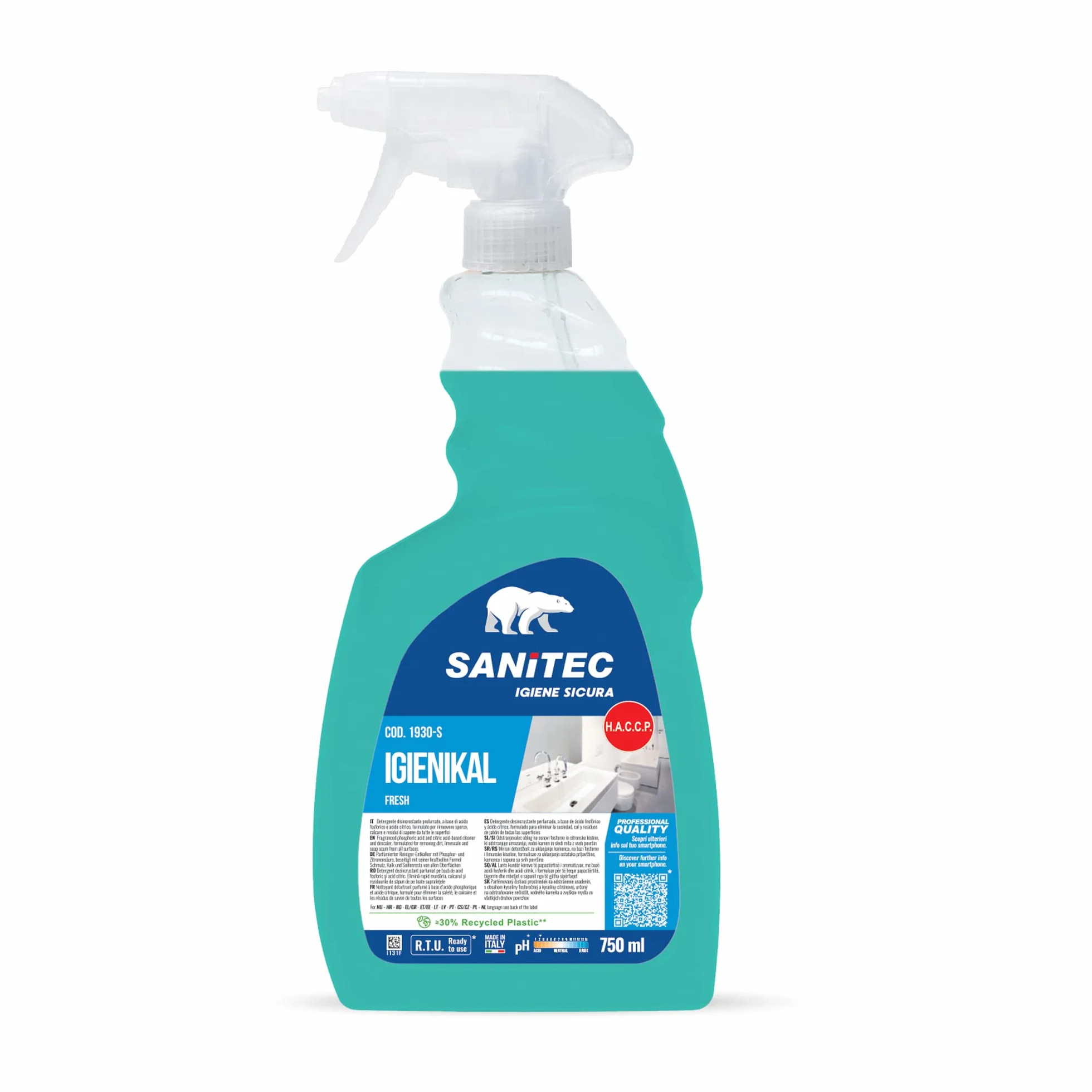 Sanitec Detergente Disincrostante Acido Fosforico Acido Citrico 750 ml