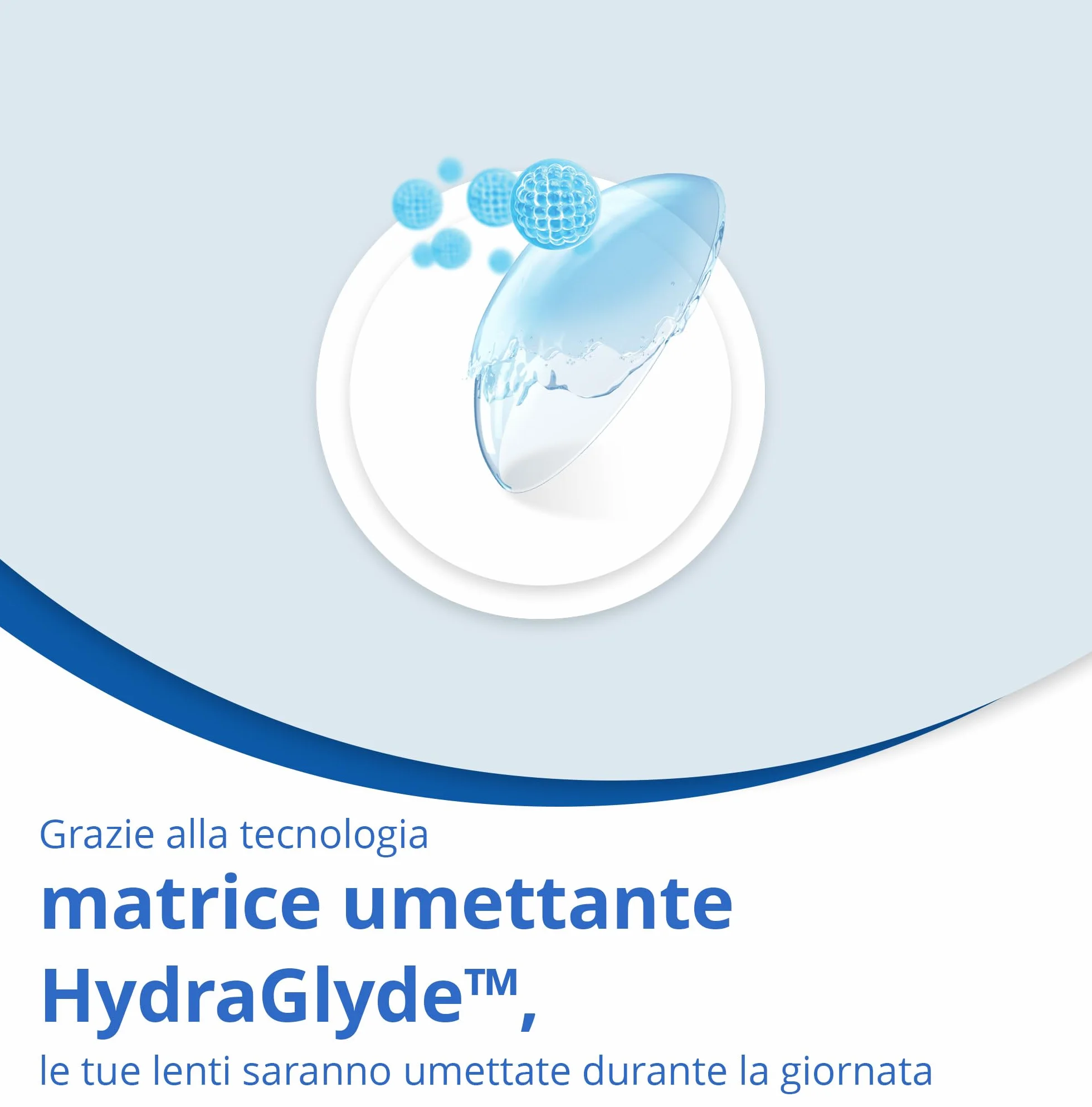 Air Optix Plus HydraGlyde Lenti a Contatto Mensili, 3 Lenti, BC 8.6 mm, DIA 14.2 mm, -3 Diopt