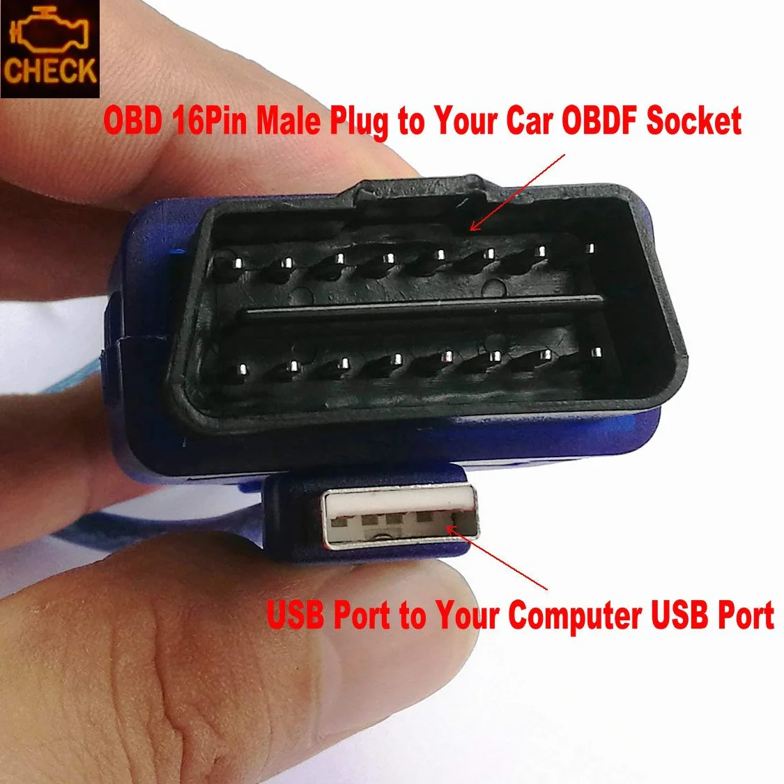 KKL 409.1 OBD Interface OBD2 Strumento diagnostico OBDII Scanner Cable