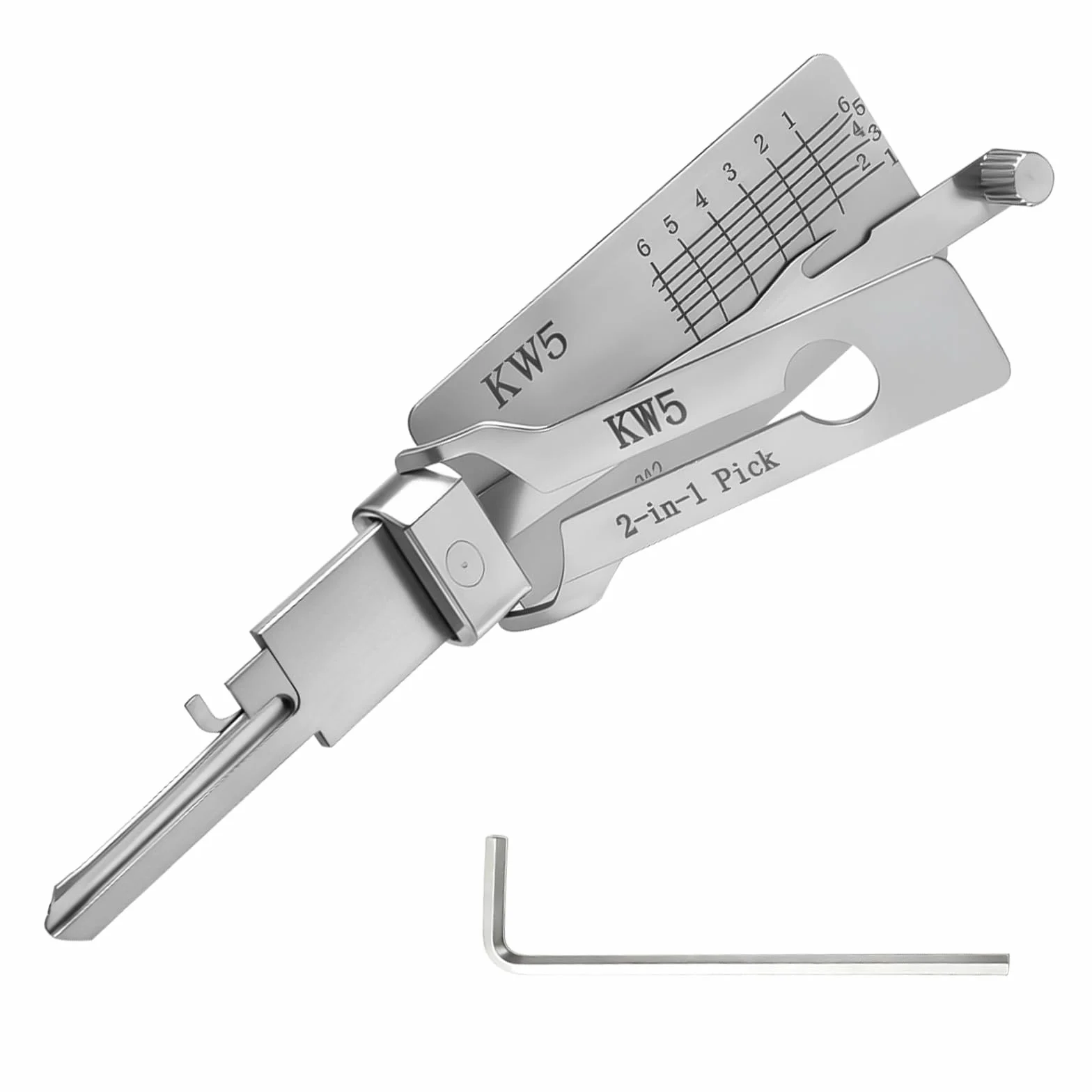 KW5 Chiave 2 in 1 per auto Argento
