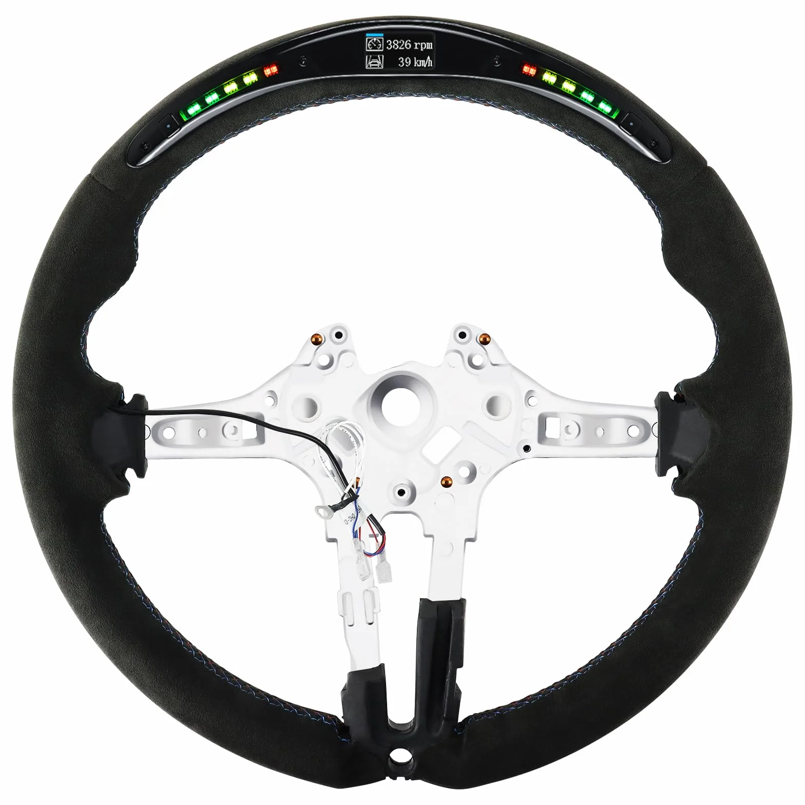 Volante, indicatore di cambio a LED, volante in pelle alcantara solo per BMW M Sportserie/M Performance Serie F20F22, F23&F45F30, F31 F32, F33, F36F87M2, F80 M3, F82 F83F15F34F20 F25F25