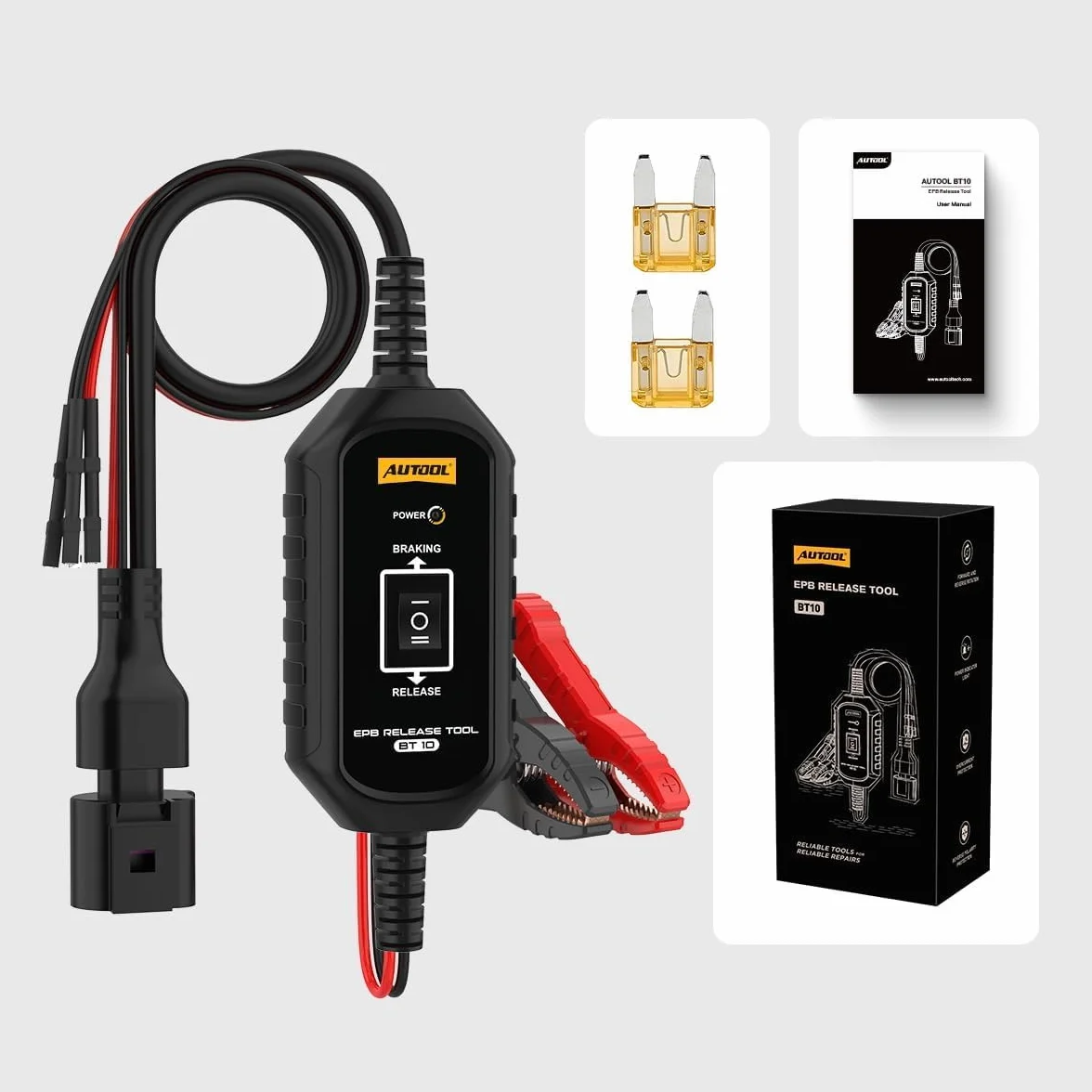 AUTOOL BT10 EPB Strumento di sblocco freno a due canali per auto elettronico