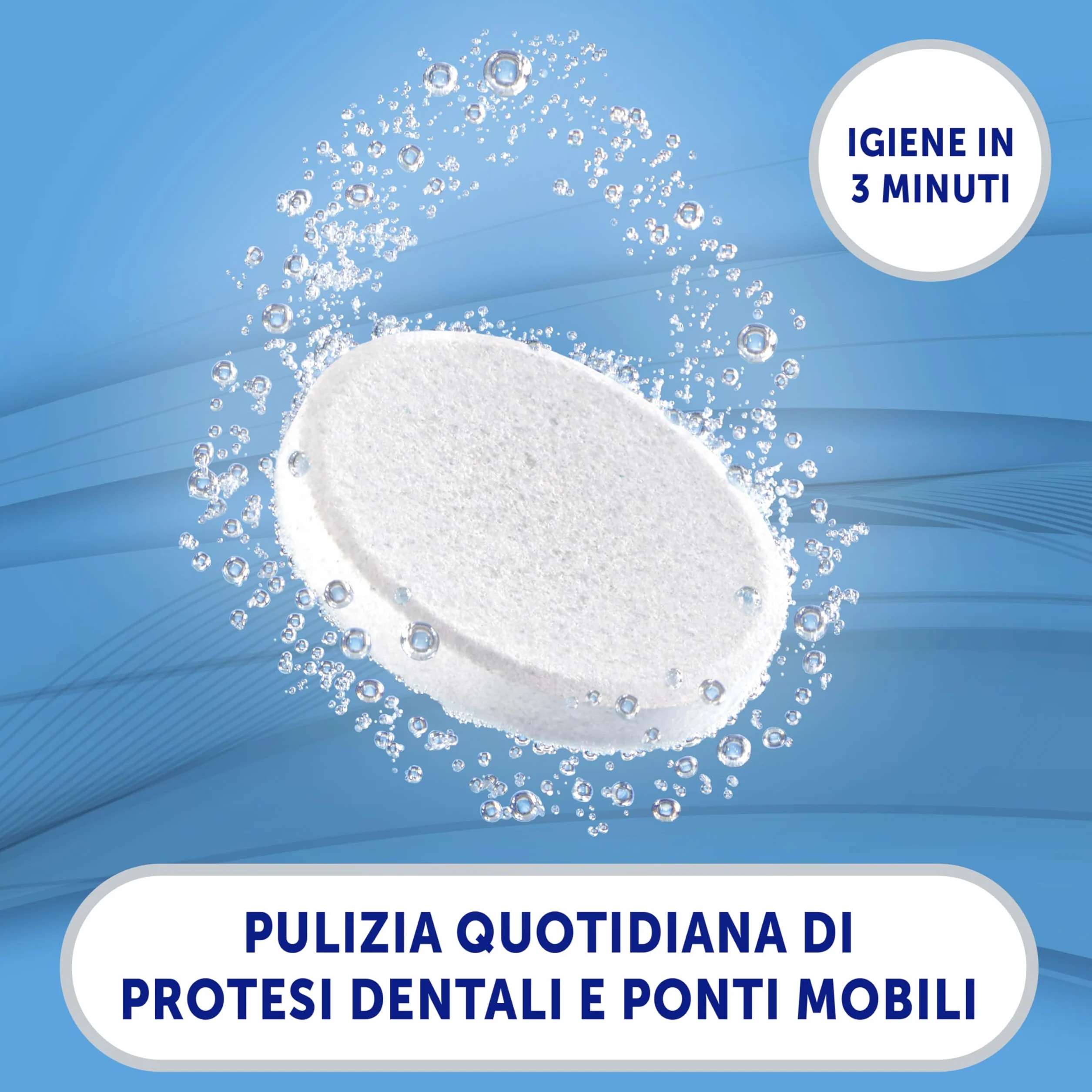 MIODENT Compresse Effervescenti per Protesi Dentali 56 compresse Igiene Rimozione Residui