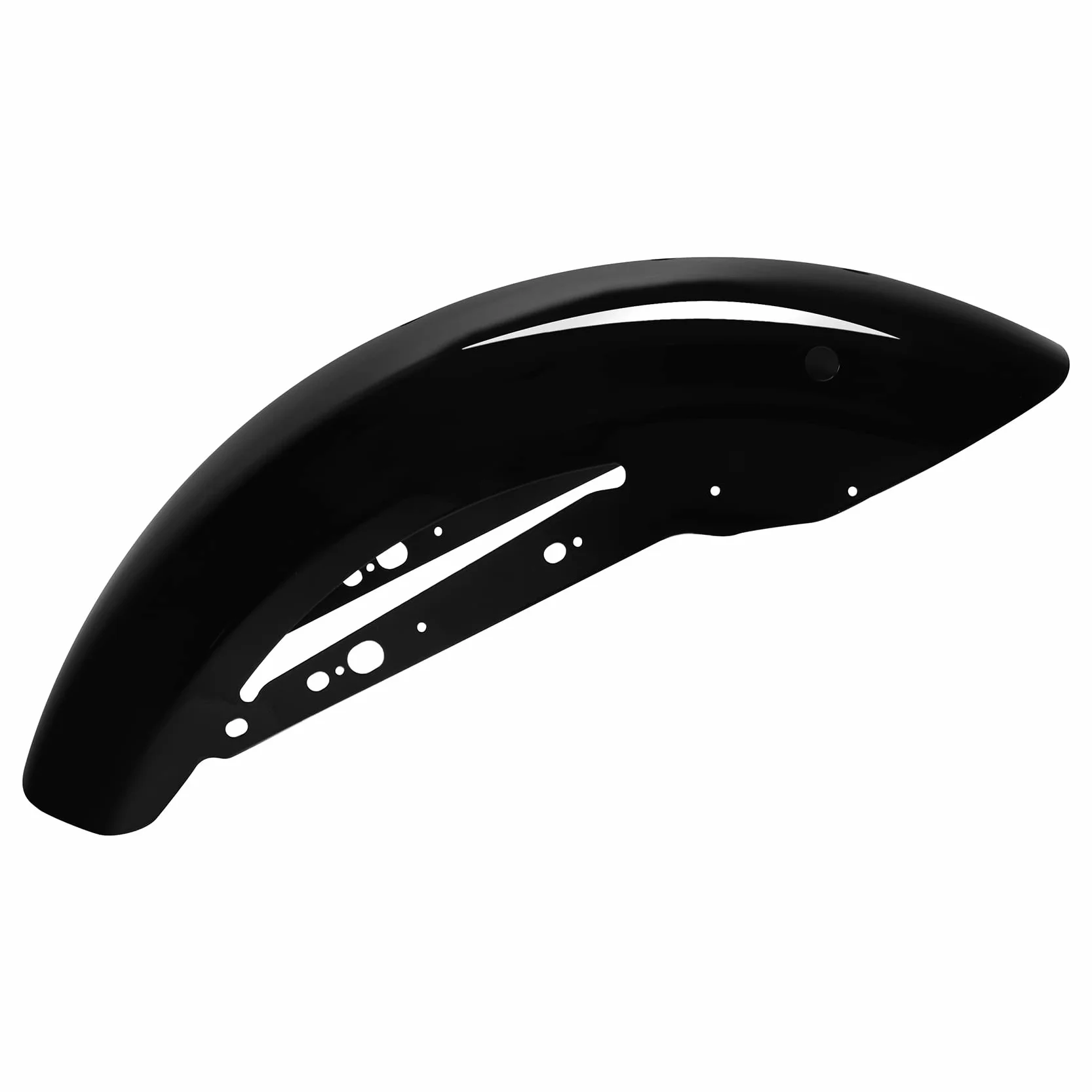XMT-MOTOR Parafango posteriore adatto per Harley Sportster XL 883 1200, nero lucido