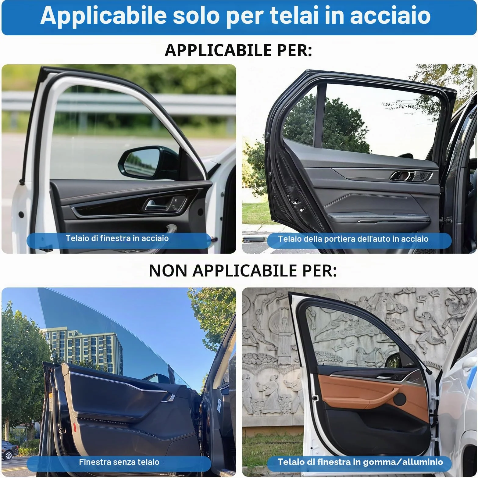 Tevlaphee Parasole Auto Magnetico per Bambini, Protezione UV, Tendina Termoriflettente e Oscurante per Finestrini Auto – Ideale per Adulti e Animali Domestici