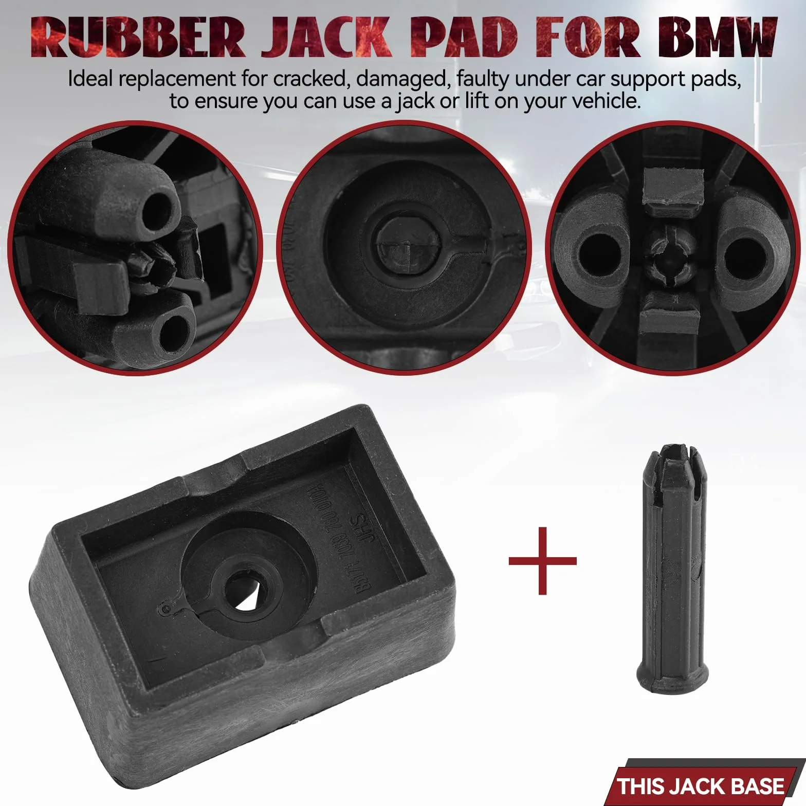 Punti di Sollevamento Tappetini per Auto Jack Supporto Blocco Copertura per BMW E63 E64 E65 E66 E67 Mini R50 R53 R56 R57 R58 R55