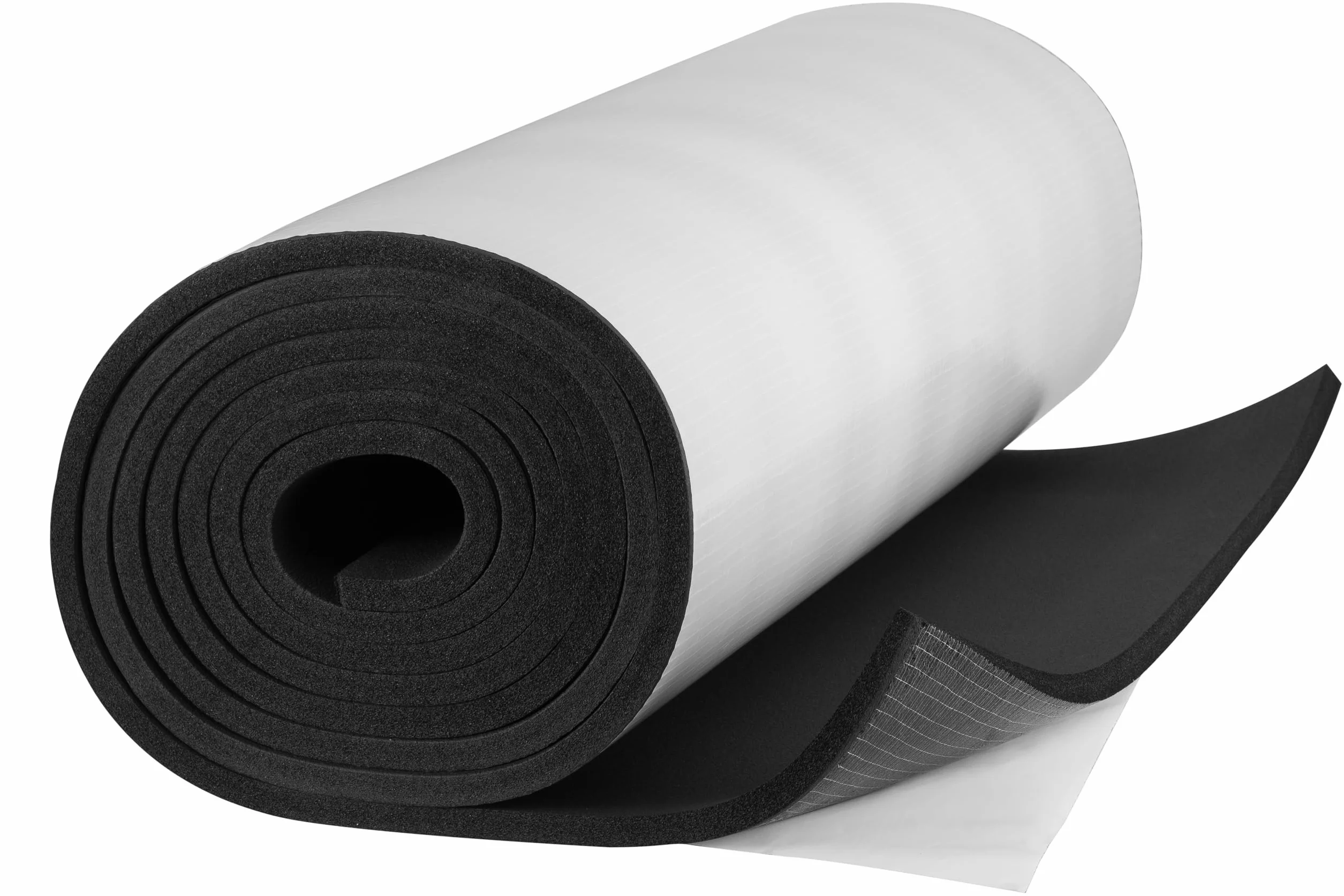 SIMPLEFLEX Tappetini isolanti autoadesivi 6 mm – 15 m x 1 m isolamento in caucciù