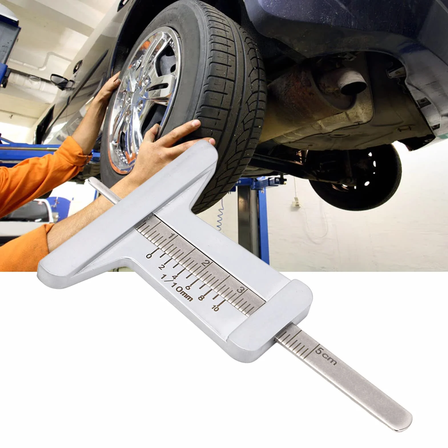 Calibro di profondità in acciaio inossidabile 0-50 mm per moto resistente alla corrosione