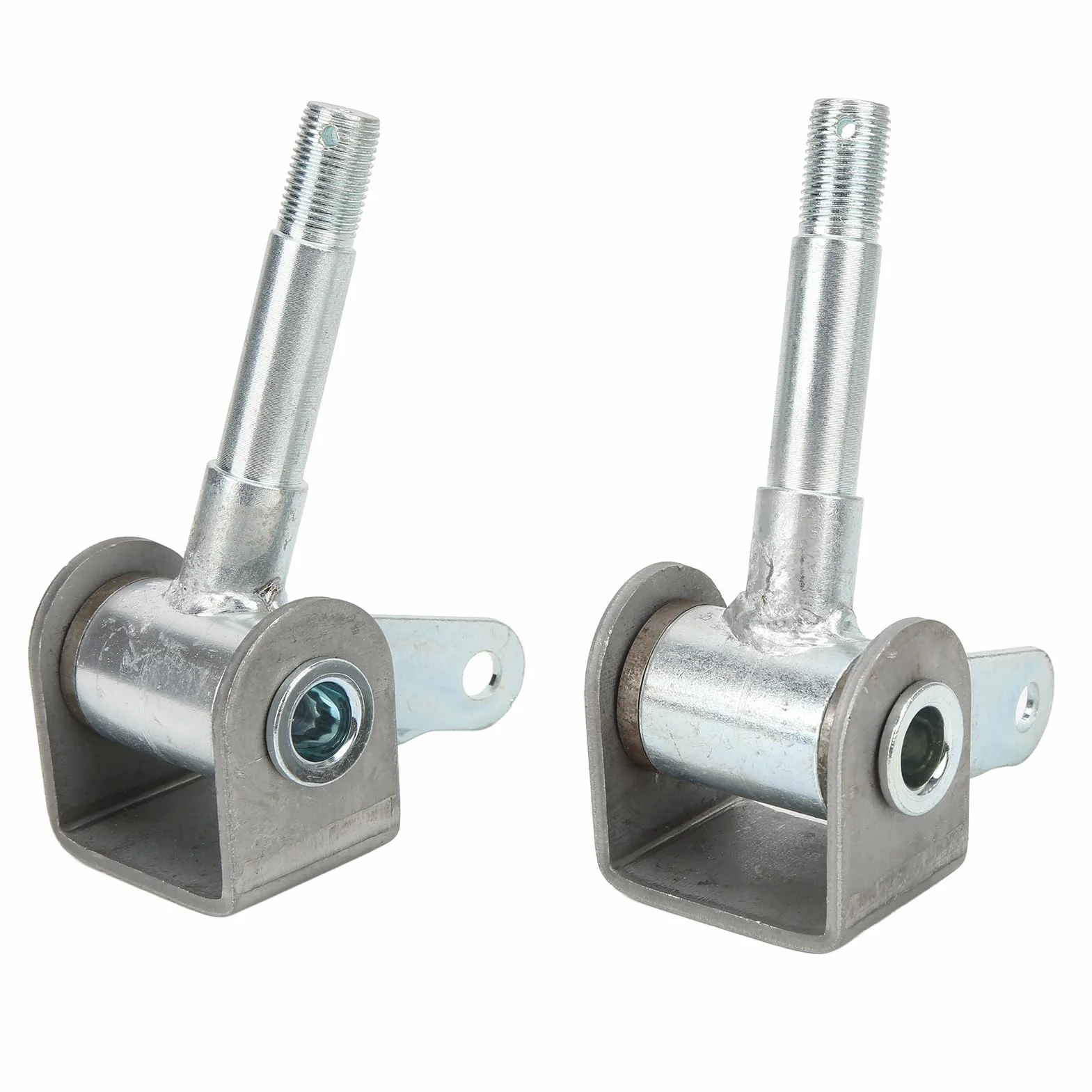 Mandrini Set Anteriore E Kit Mozzo Asse Fuso A Snodo 5/8 Puntone Ruota 4.5inx5/8in 2 Pezzi Destra Sinistra Staffa In Lega Di Acciaio Per Go Kart