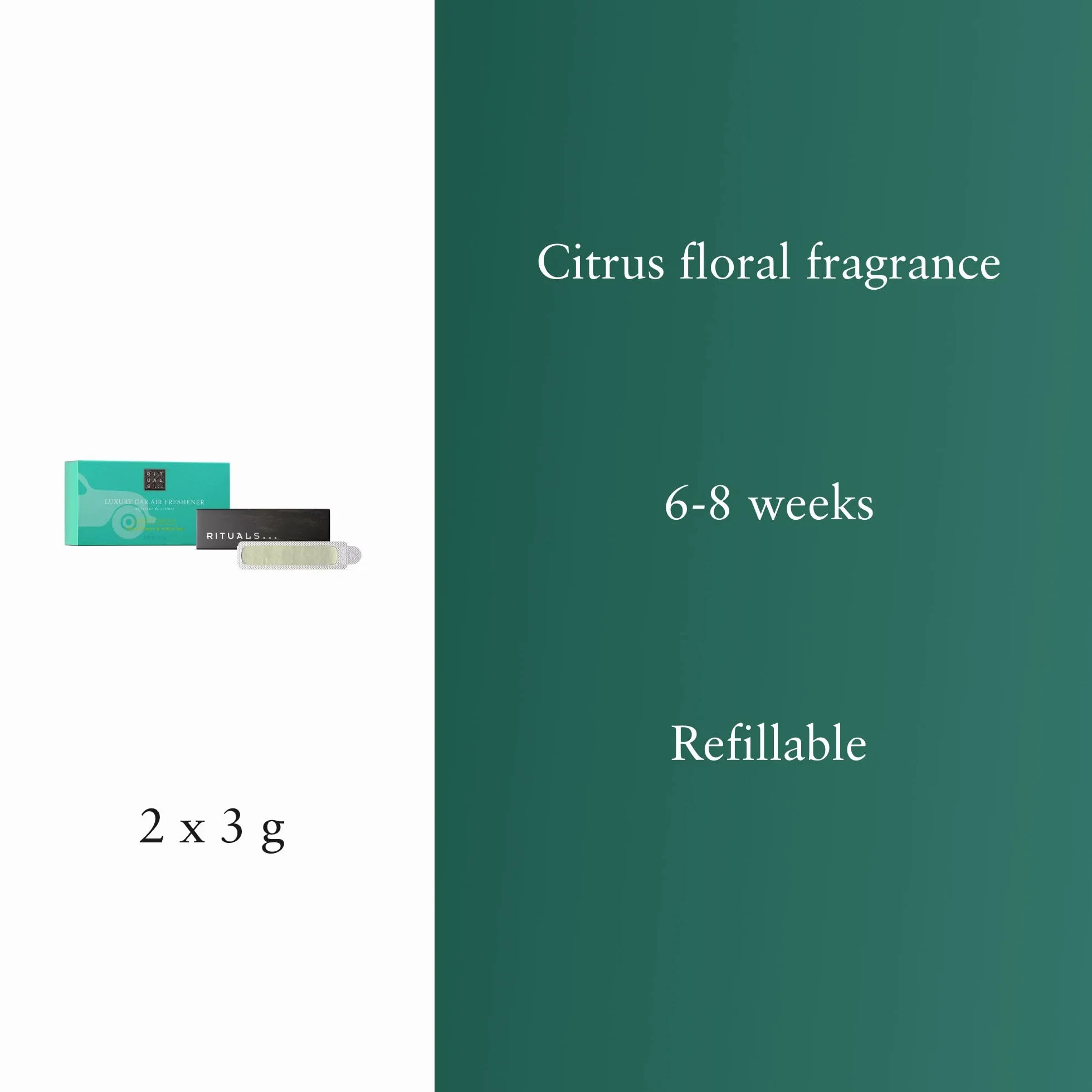 RITUALS Karma Deodorante auto supporto legno eucalipto rosmarino 6 g