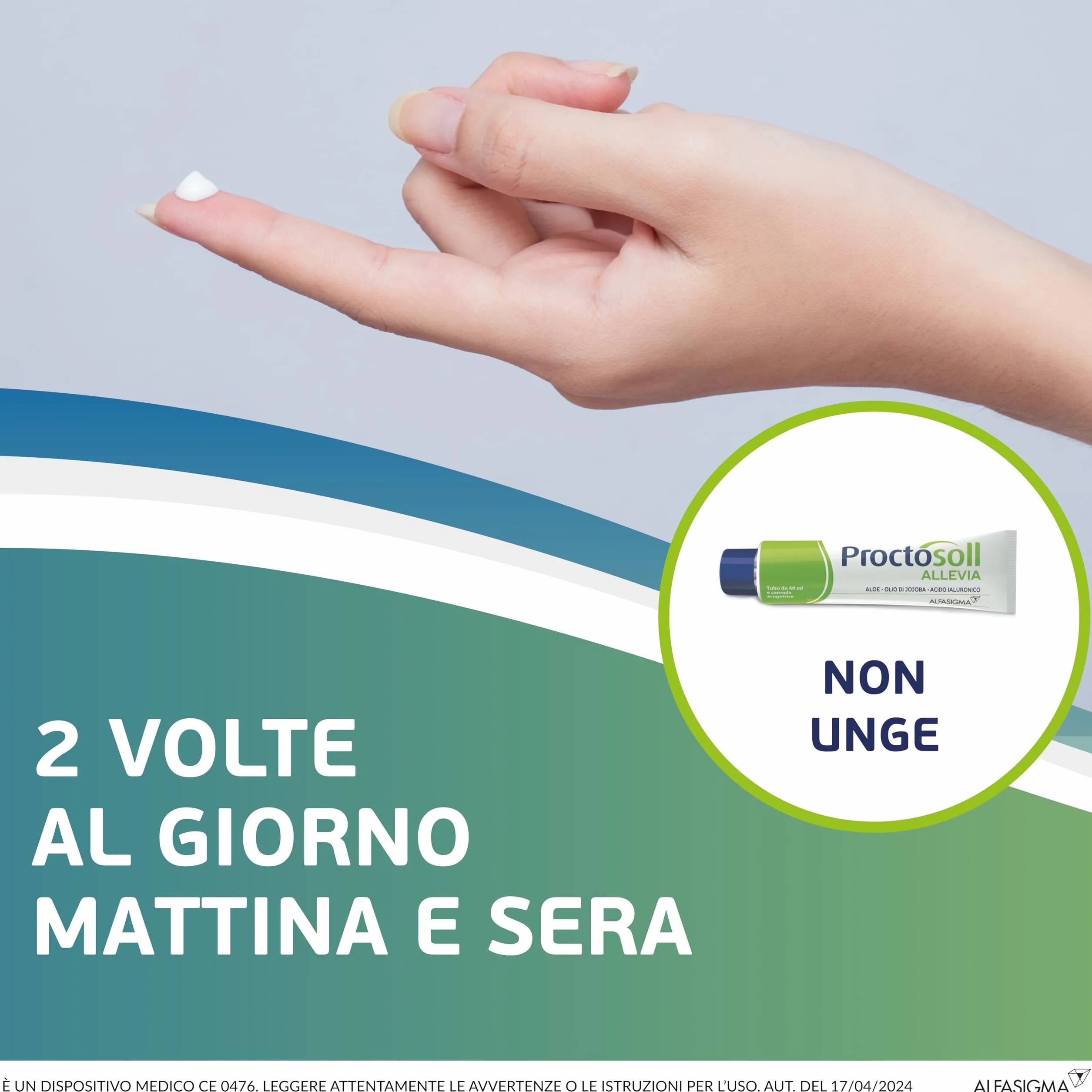 Proctosoll Allevia Dispositivo Medico Gel Trattamento Prevenzione Sindrome Emorroidaria 40ml