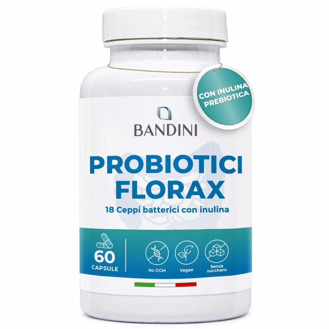 Bandini FLORAX PROBIOTICS Probiotici 20 Miliardi UFC 18 Ceppi Batterici 60 Capsule