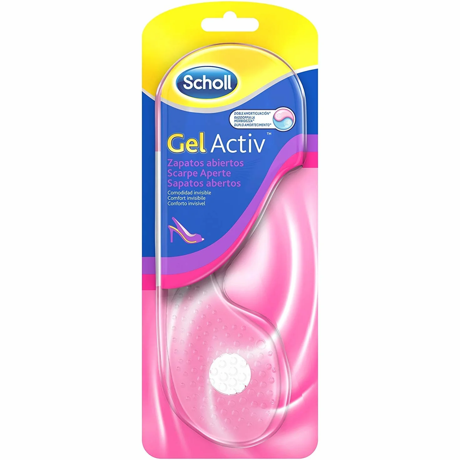 Scholl Gel Activ Solette Donna per Scarpe Aperte, 1 Paio, transparente