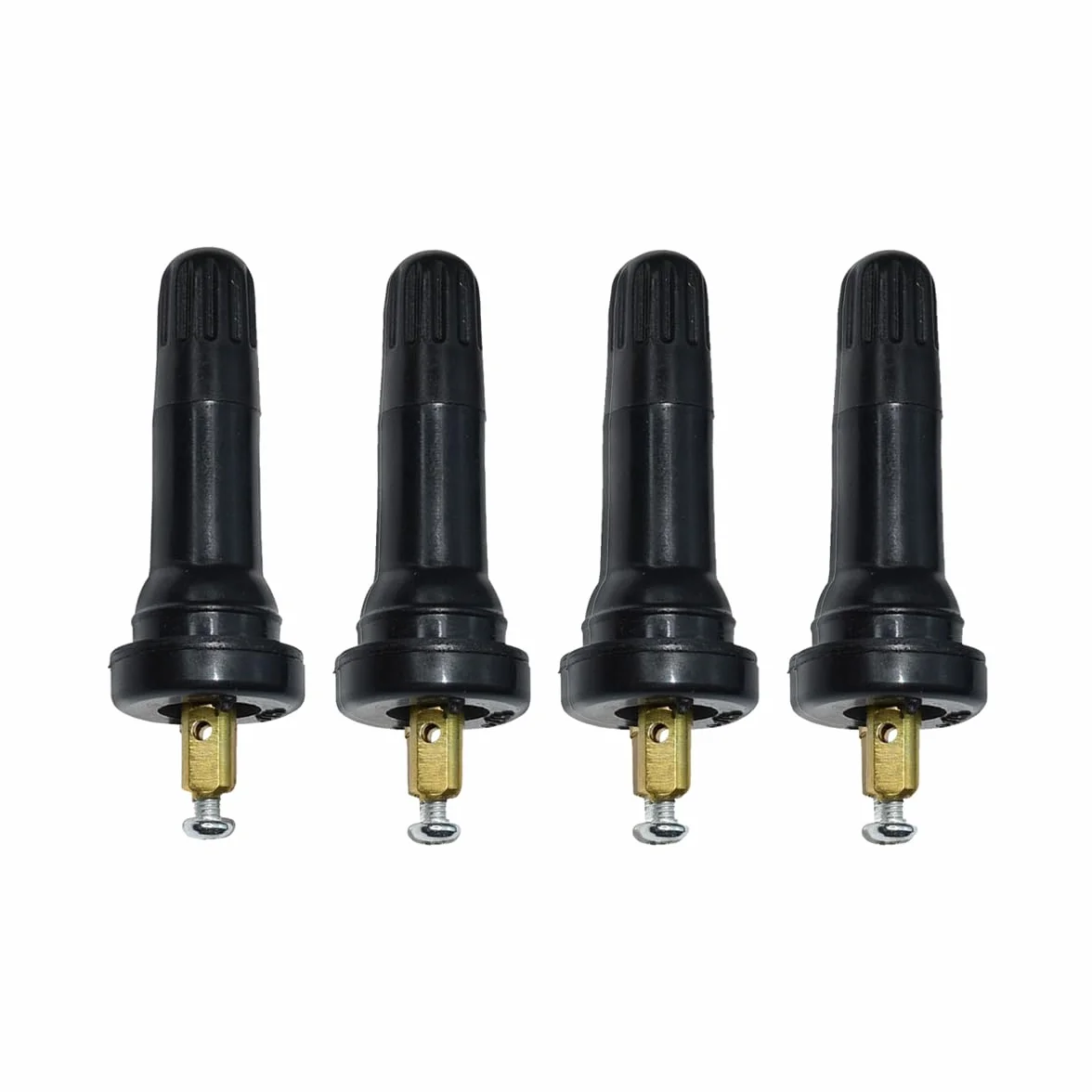 JNNJ 4 Pezzi Stelo Della Valvola TPMS, Stelo Della Valvola TPMS Sistema Di Monitoraggio Della Pressione Degli Pneumatici, Sensore Monitoraggio Pressione(Rifilatura ad angolo retto a 90°)