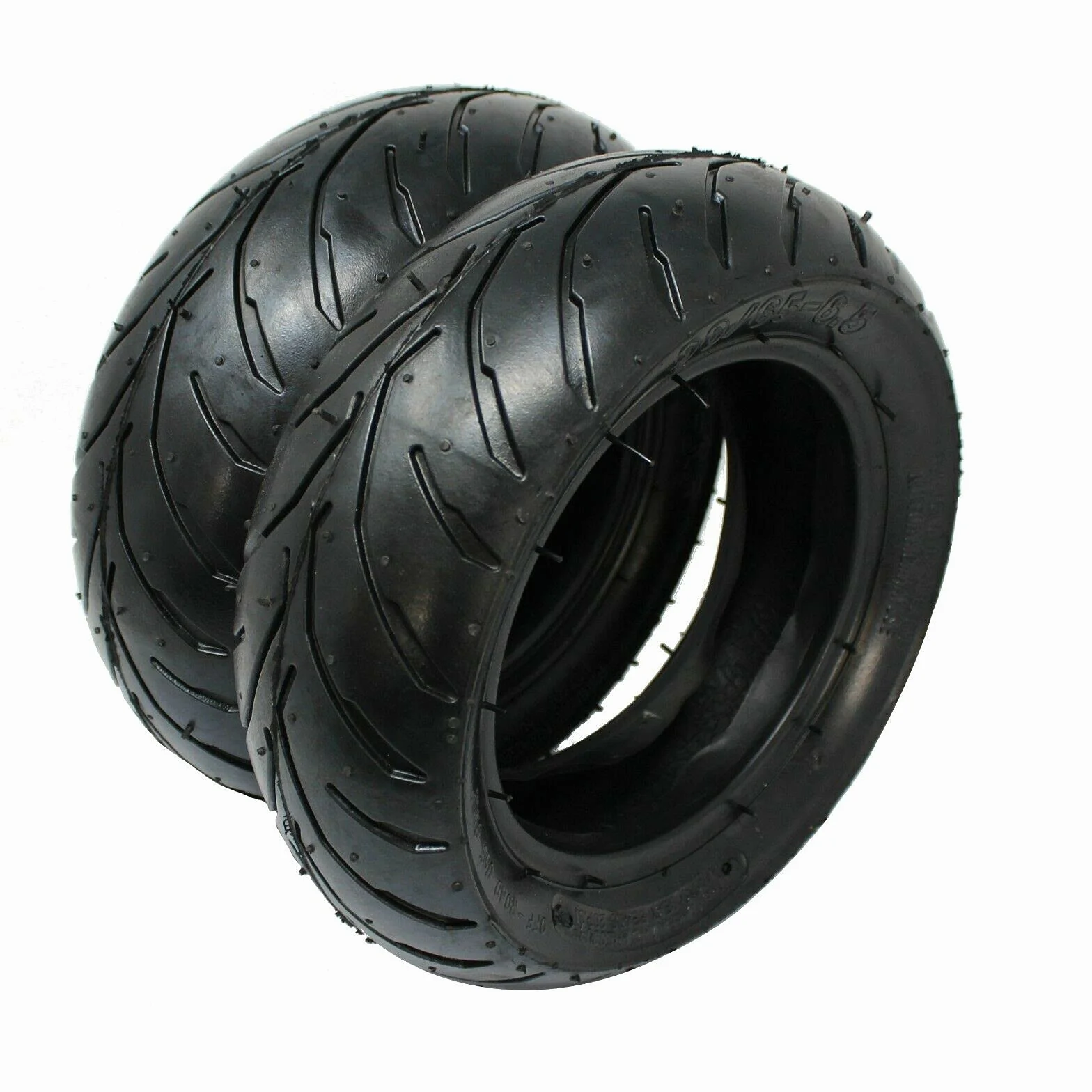 TRENO GOMME MINI MOTO 90x65-6,5' + 110/50-6.5 RUOTE CON CAMERE D ARIA