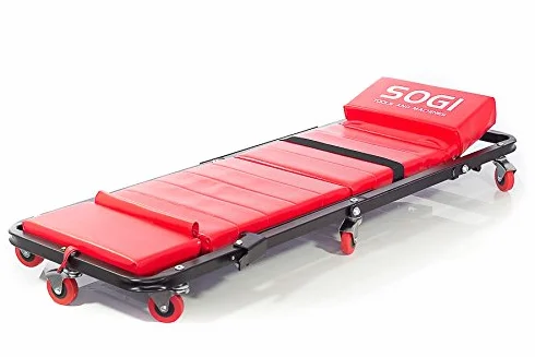 SOGI X4-16 Lettino sotto auto carrello pieghevole in sgabello con poggiatesta regolabile