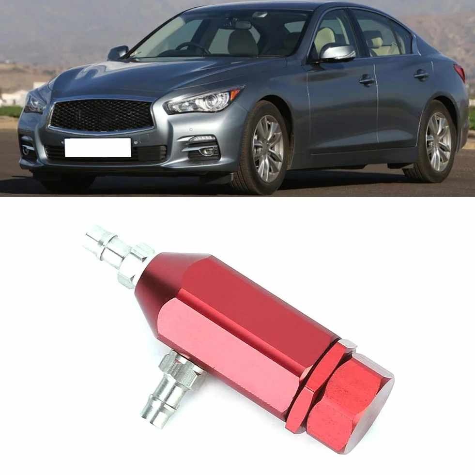 Controller Turbo Boost, Qii lu Regolatore per turbocompressore per auto, Regolatore boost PSI universale 1-30psi a ciclo chiuso regolabile manualmente(Rosso)