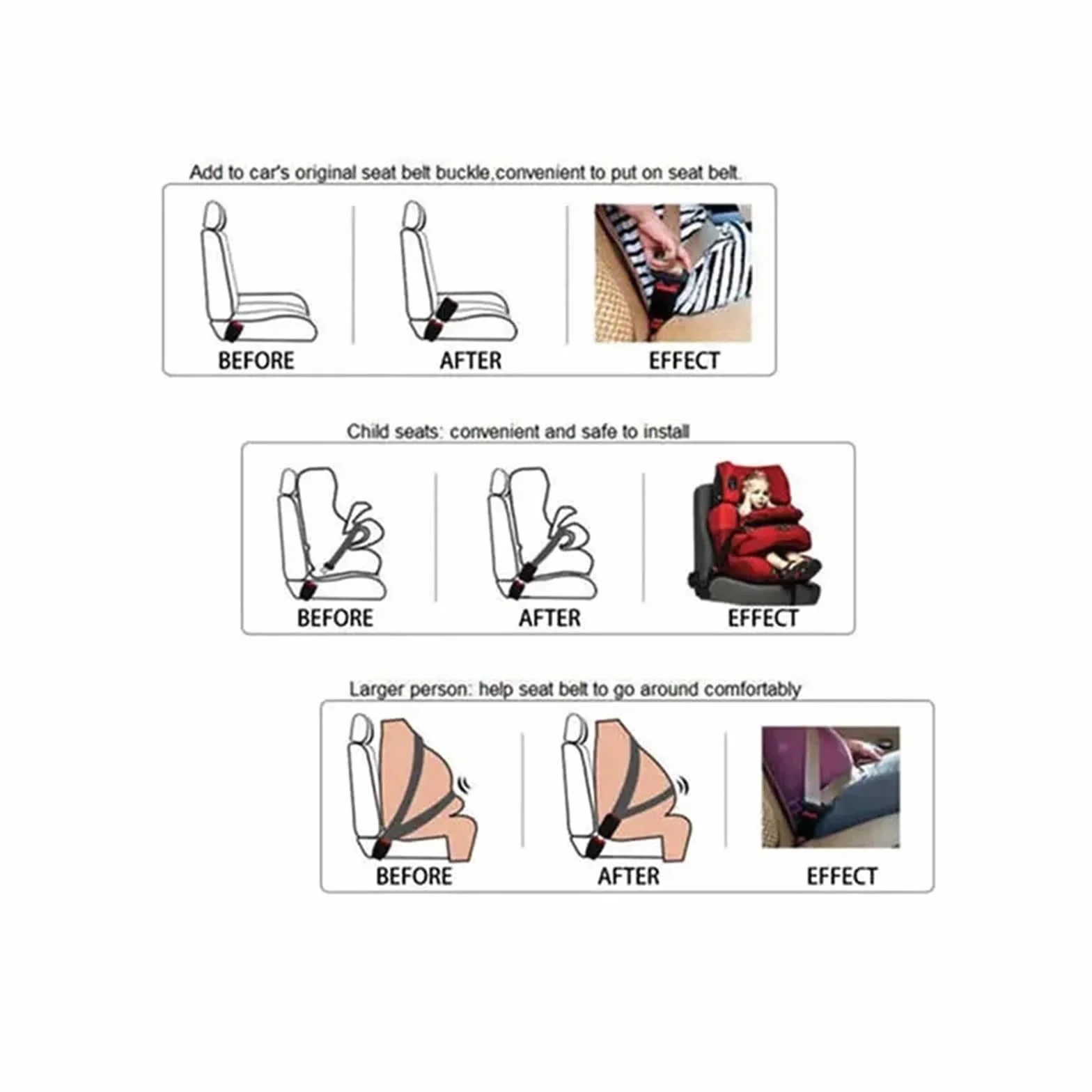 Spallacci del Sedile da 2 Pezzi for Una Guida più Confortevole