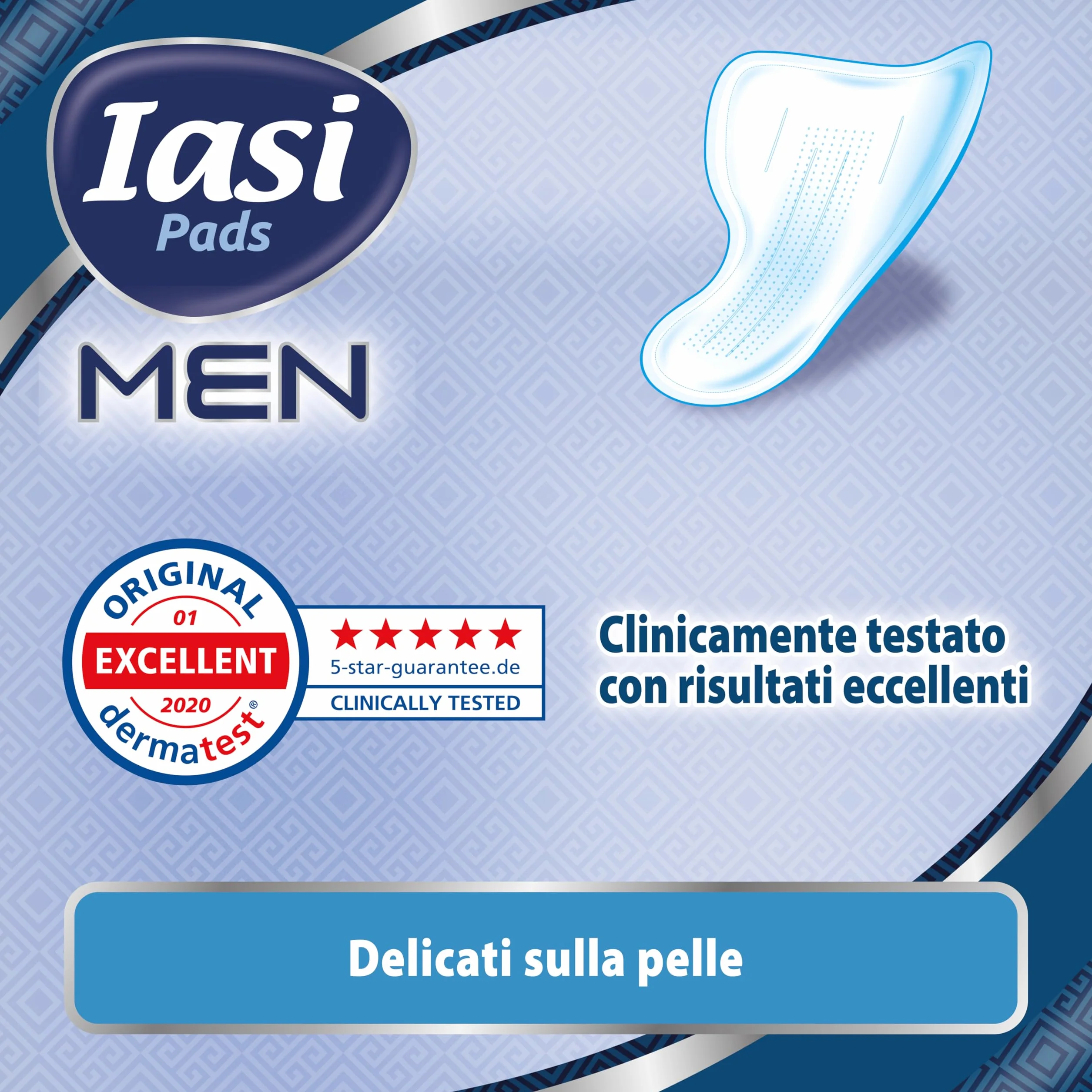 IASI MEN Super Livello di Protezione 3 Scudi Assorbenti per perdite urinarie maschili 10 Unità