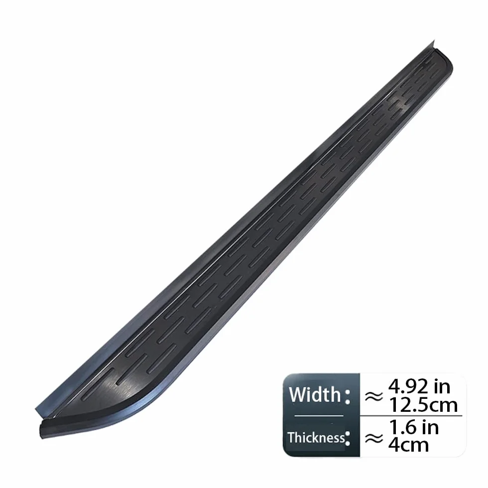 Pedane Laterali per Skoda Kodiaq 2024 2025, Pedane Laterali in Alluminio, Colore Nero (con Staffe)