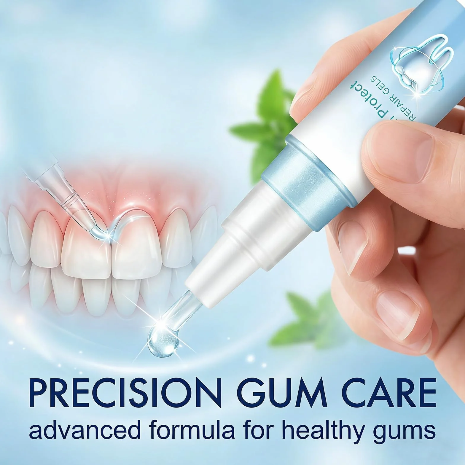 Gel Lenitivo per Gengive Trattamento Parodontale 3 Pezzi con Menta Piperita Sbiancamento Dentale