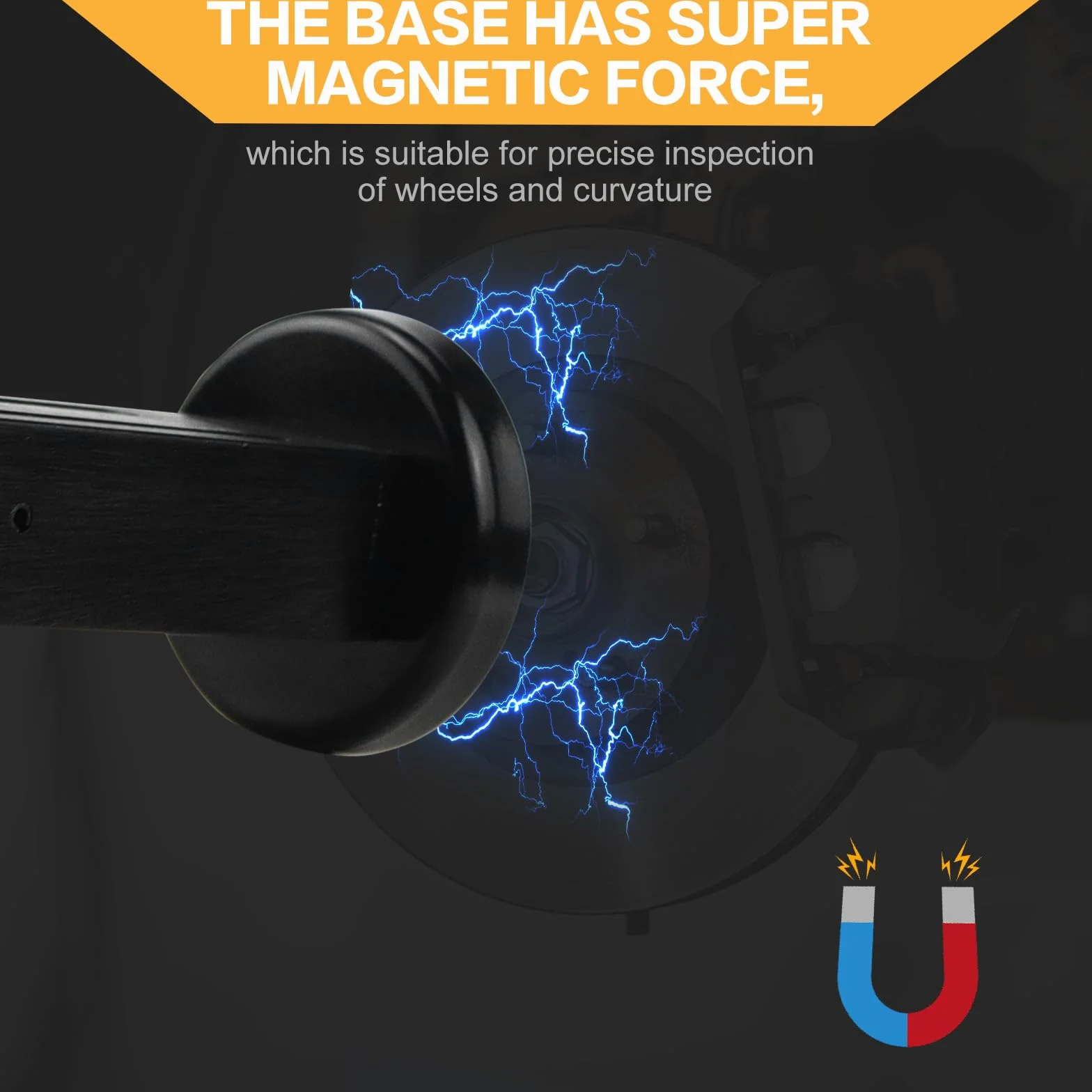 Allineamento Camber, Strumento di Allineamento Ruote Auto, Magnetometro per Riparazione Pneumatici Camper e Camion