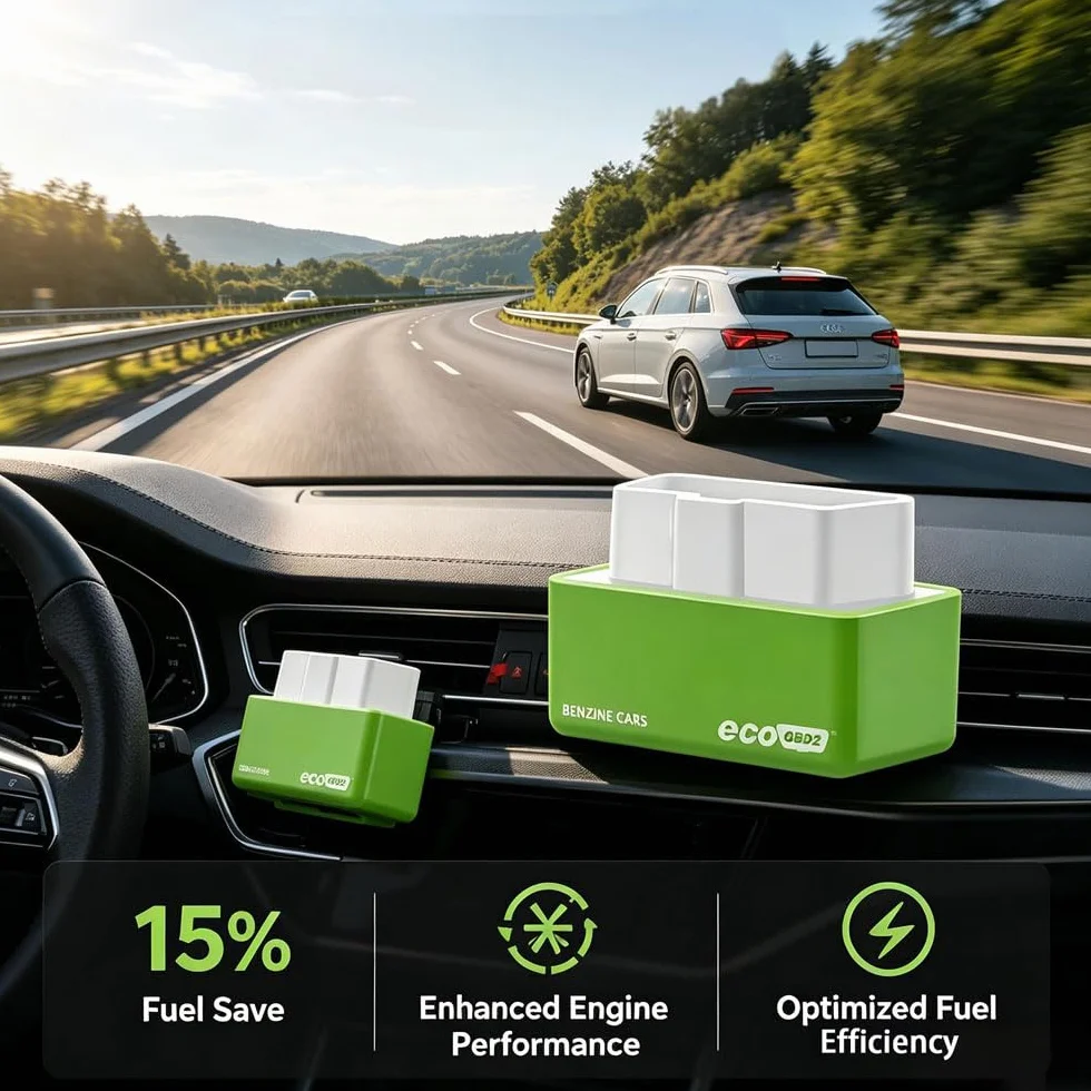 Syngas OBD-Fuel Saver 2 Pezzi per Auto, OBD2 ECOOBD2 Auto Plug and Drive, Riduce Consumo Carburante