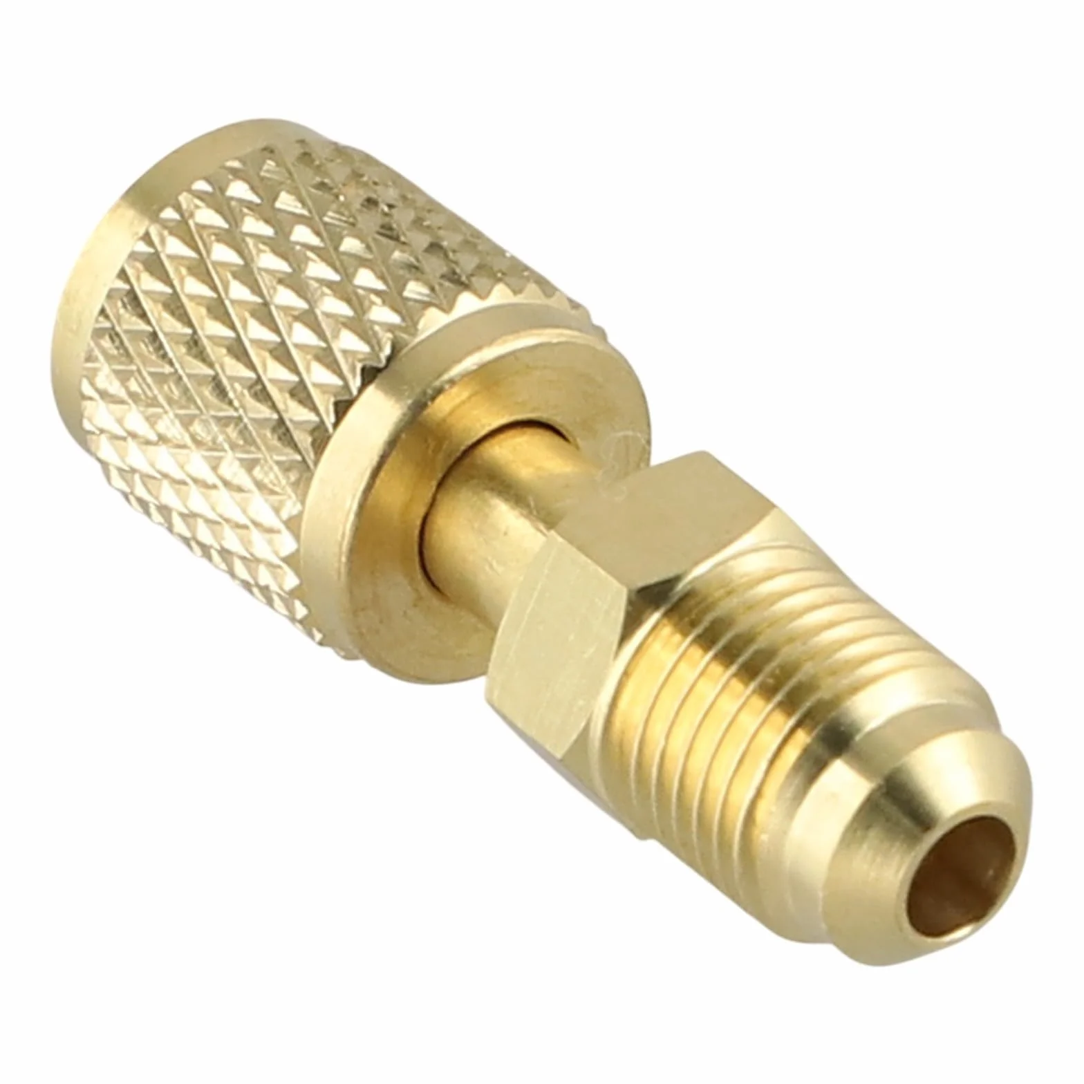 Adattatore in ottone maschio 5/16 x femmina 1/4 SAE per climatizzazione R32 R410a R22