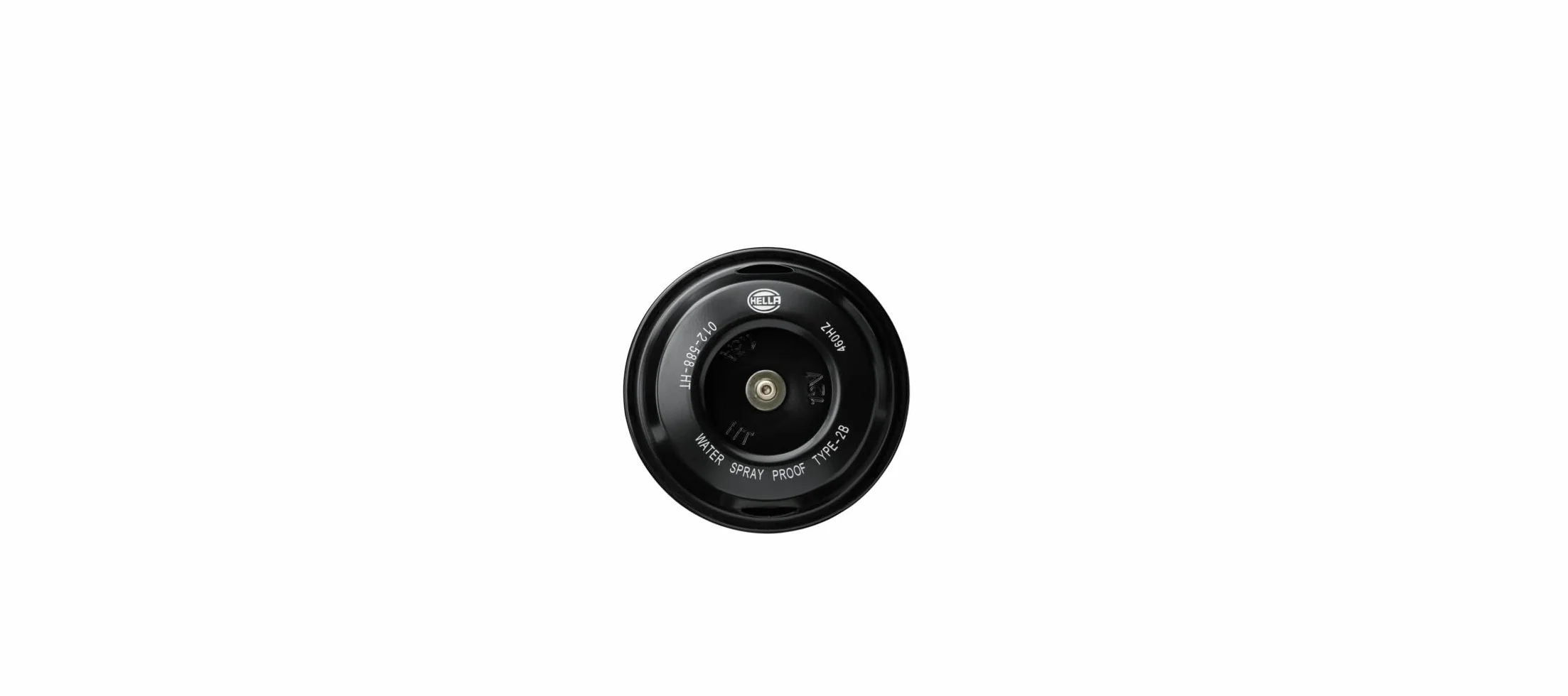 HELLA 3AL 012 588-061 Segnale Clacson - HELLA ESSENTIAL HORN S70-12V - 108dB (A) - Gamma di frequenza: 460Hz - Tono alto - Elettrico - Colore alloggiamento: Nero - Quantità: 1