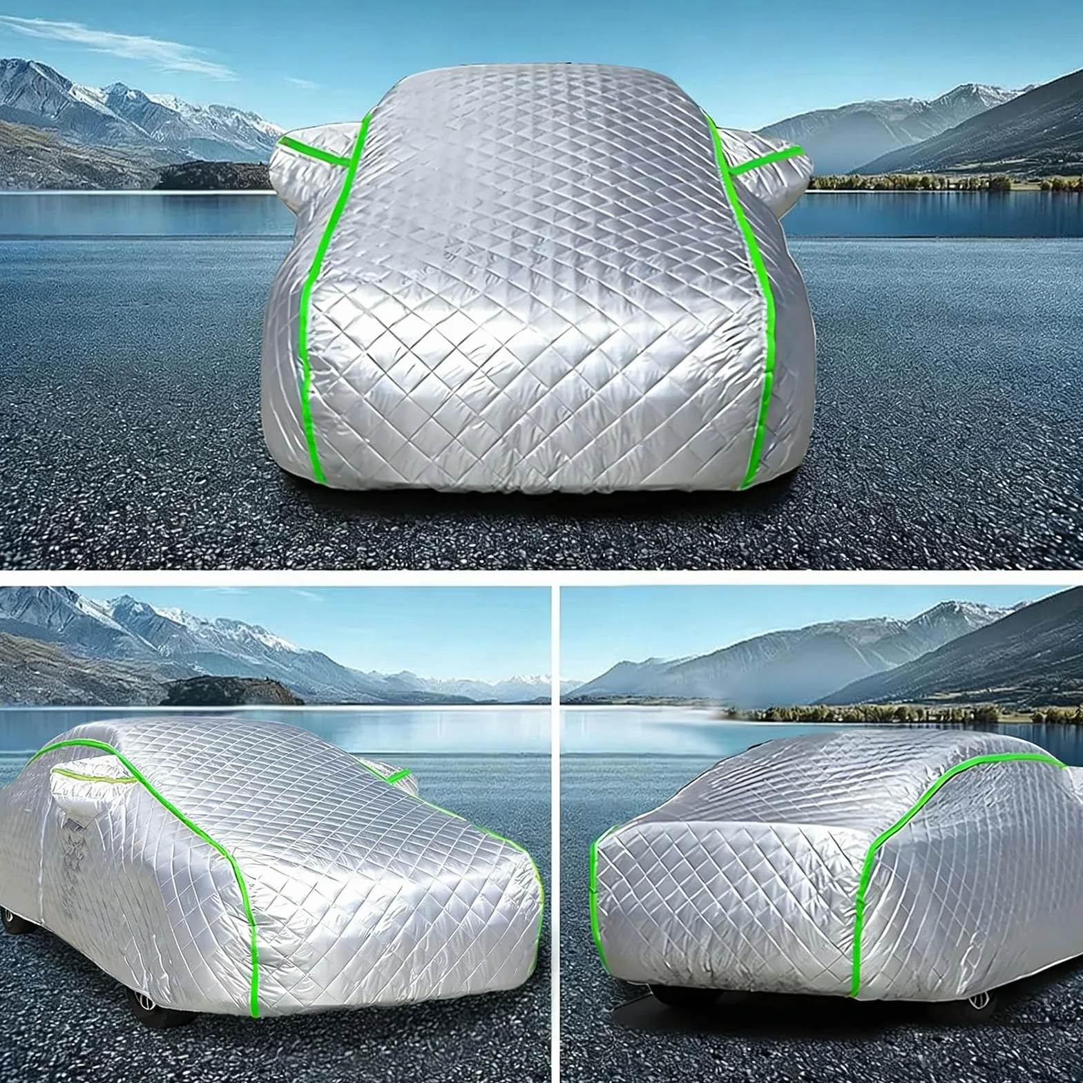 Telo Copriauto Antigrandine per Toyota Aygo X 2021-2026,Copertura Auto Antigrandine,Impermeabile,Resistente Al Sole,Antigraffio,Antipolvere,Cerniera Laterale xyzl