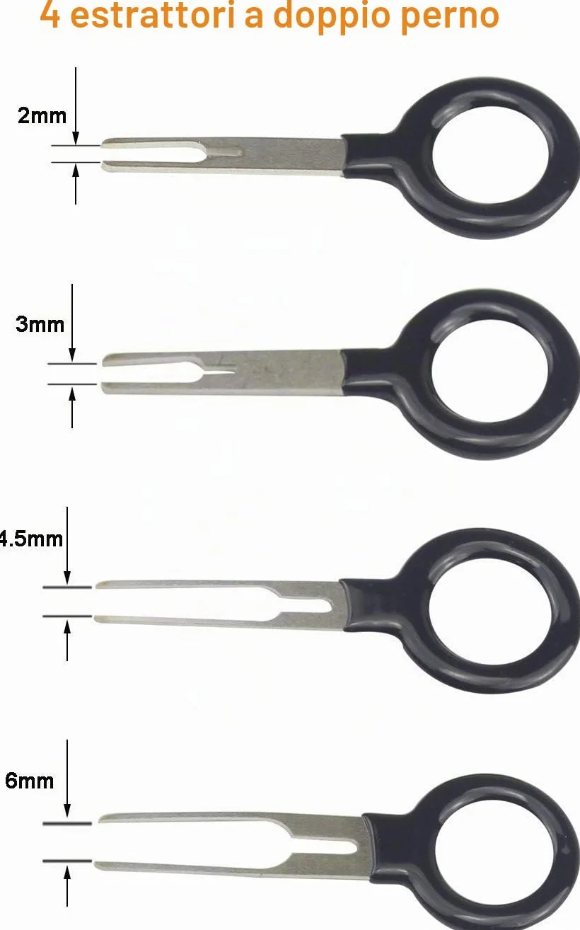 CESFONJER 11 Pezzi Strumenti di Rimozione Terminale, Pin Rimozione Cablaggio Terminale con Portachiavi per Auto, auto cablaggi elettrici crimpare connettore pin estrattore kit